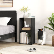 Cube Storage Organizer Set of 2 for Living Room Bedroom Study-Black-Bookcases-DECOROLALA