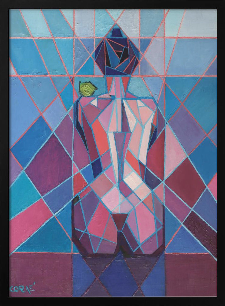 Cubist Woman (2010) by Corn Akkers-canvas-DECOROLALA