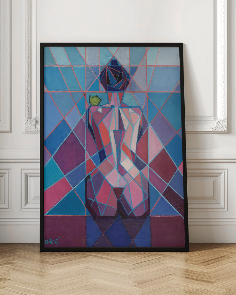 Cubist Woman (2010) by Corn Akkers-canvas-DECOROLALA