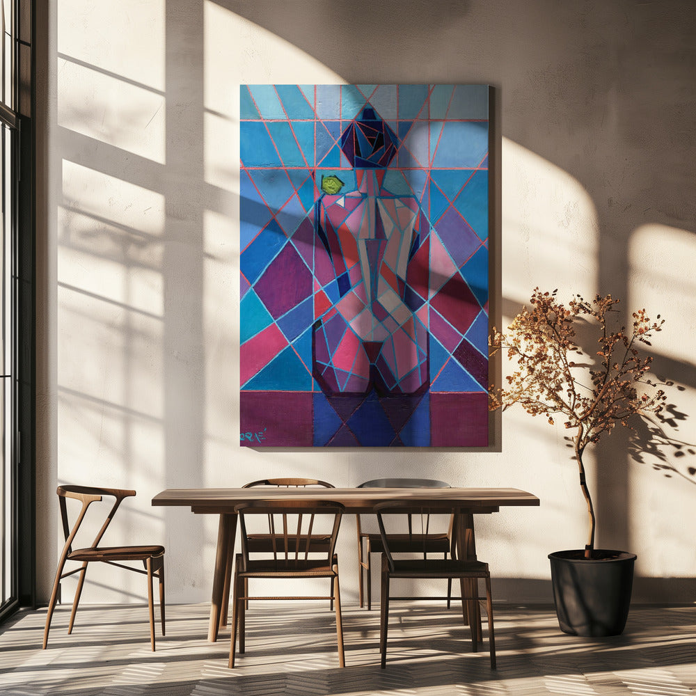 Cubist Woman (2010) by Corn Akkers-canvas-DECOROLALA