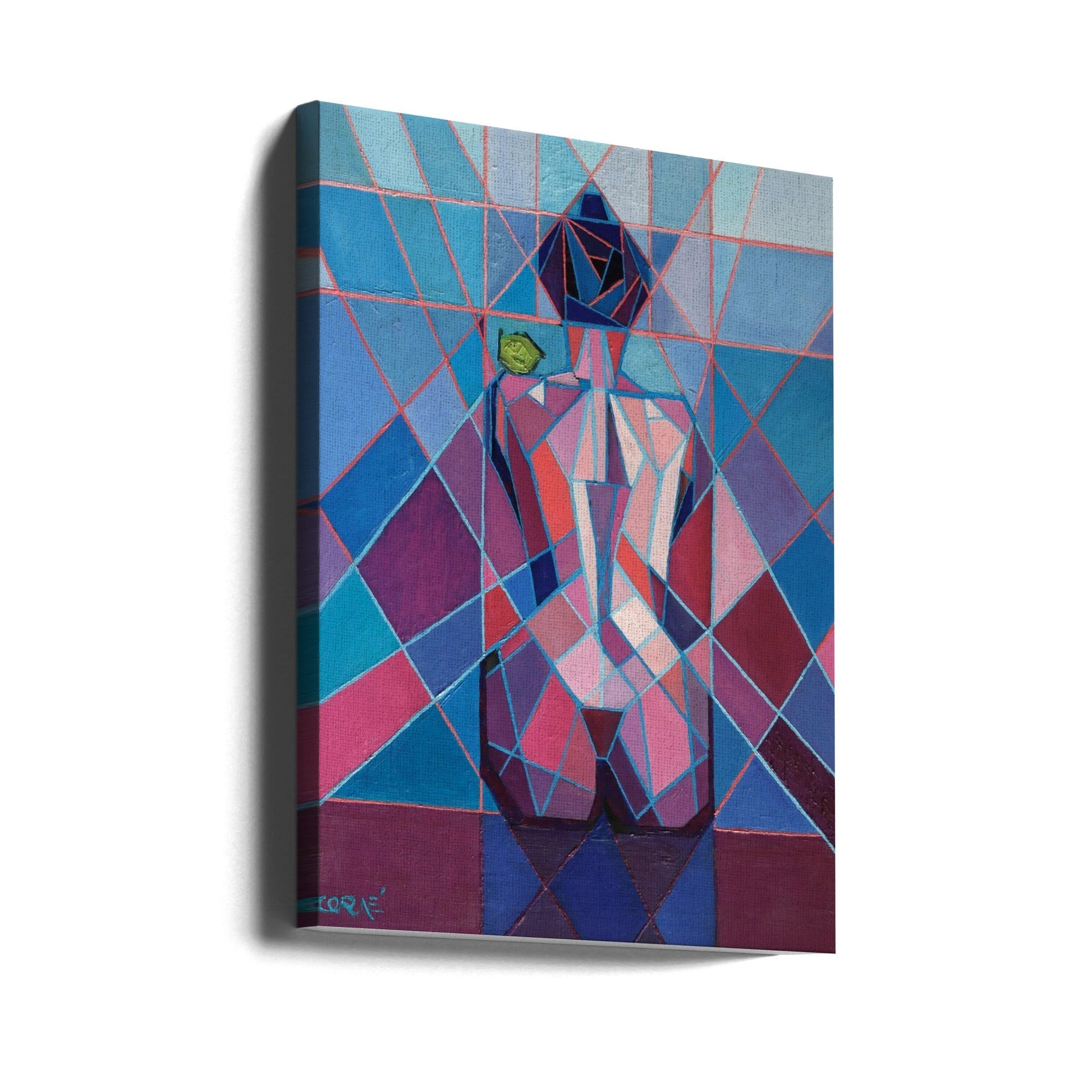 Cubist Woman (2010) by Corn Akkers-canvas-DECOROLALA