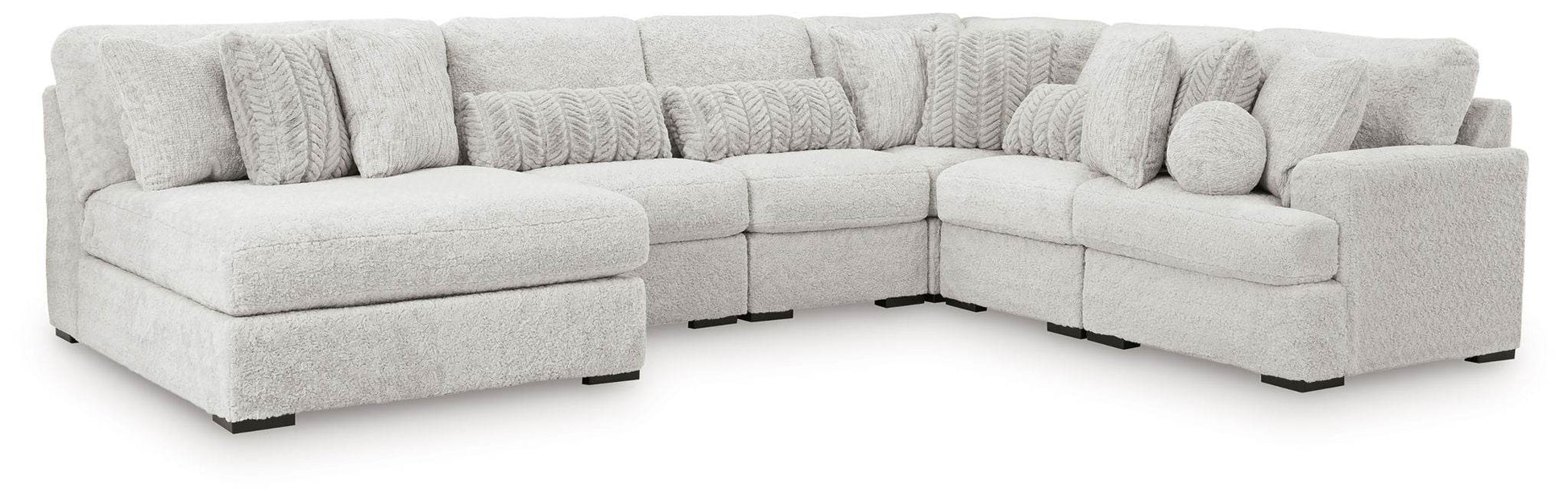Cuddle Plush Double-Chaise Sectional-Stationary Sectionals-DECOROLALA