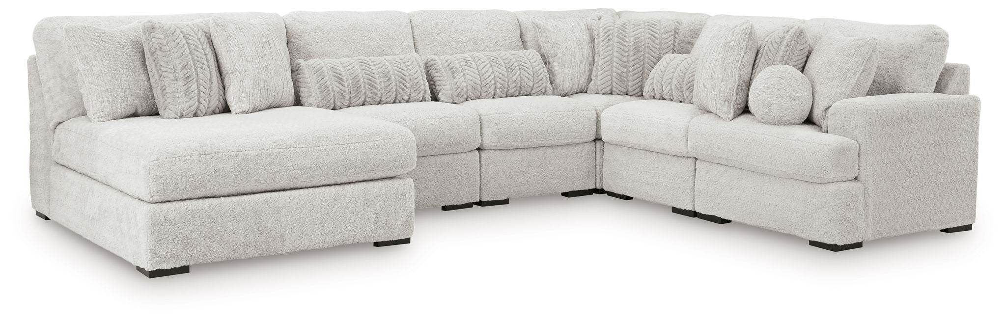 Cuddle Plush Double-Chaise Sectional-Stationary Sectionals-DECOROLALA