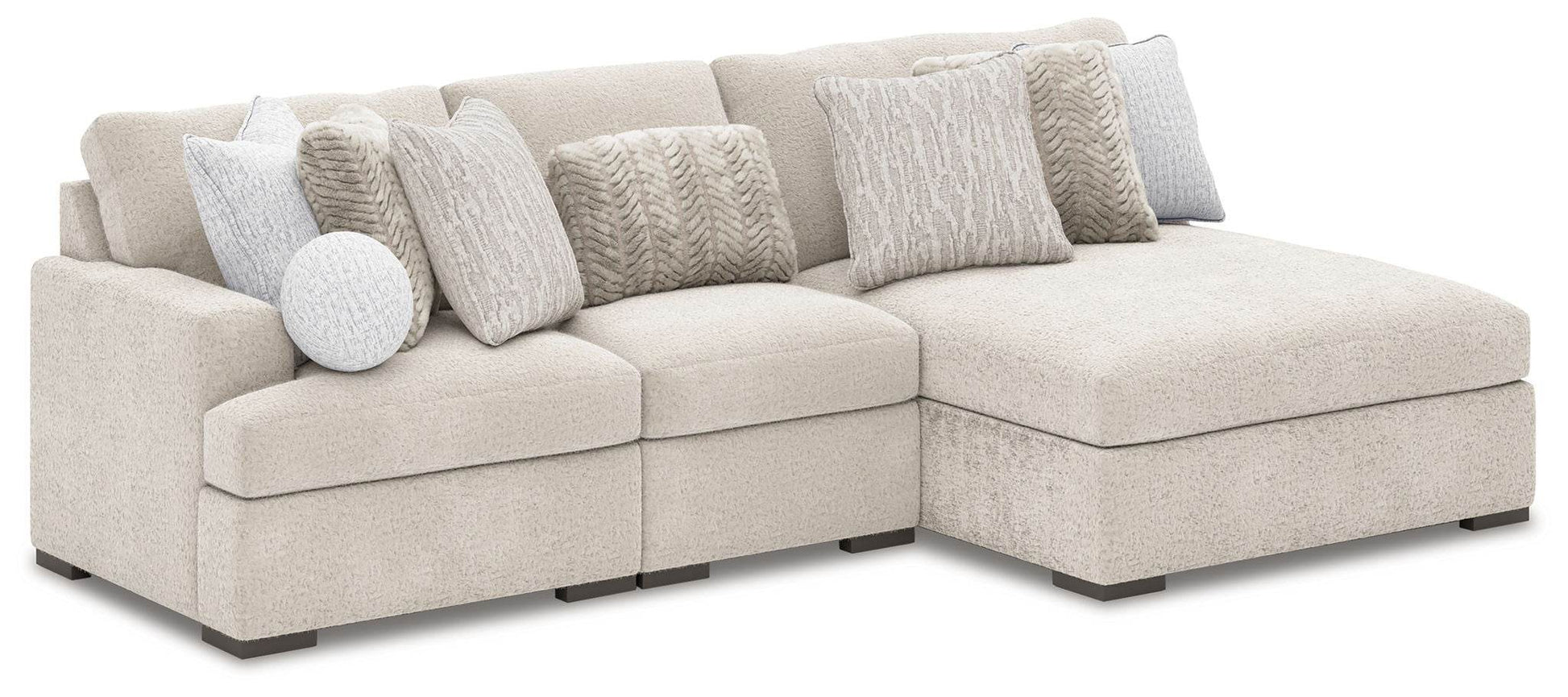 Cuddle Plush Double-Chaise Sectional-Stationary Sectionals-DECOROLALA