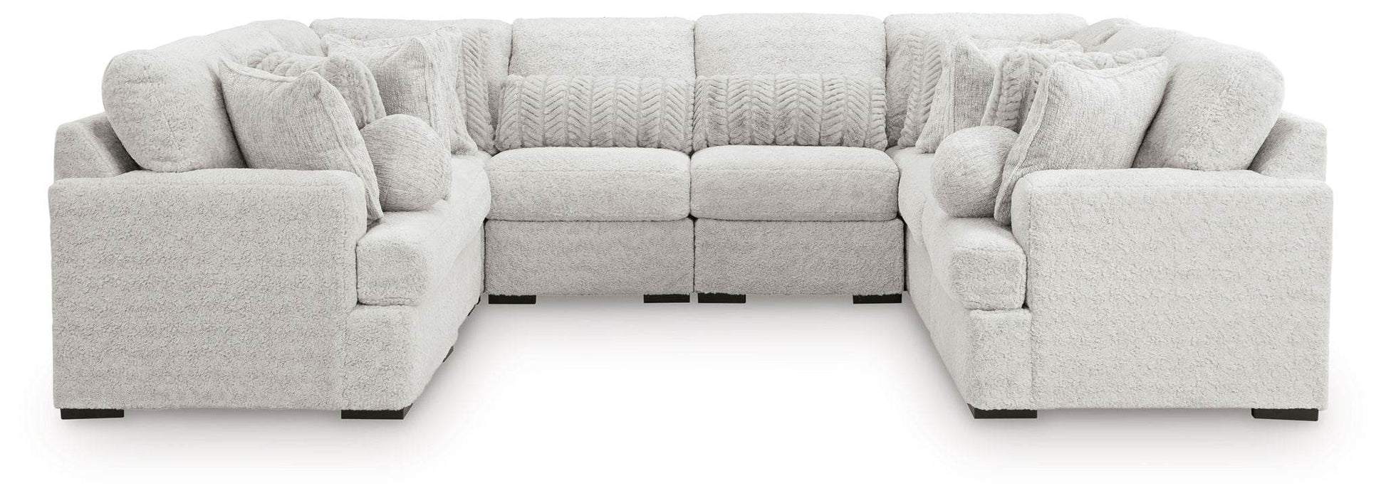 Cuddle Plush Double-Chaise Sectional-Stationary Sectionals-DECOROLALA