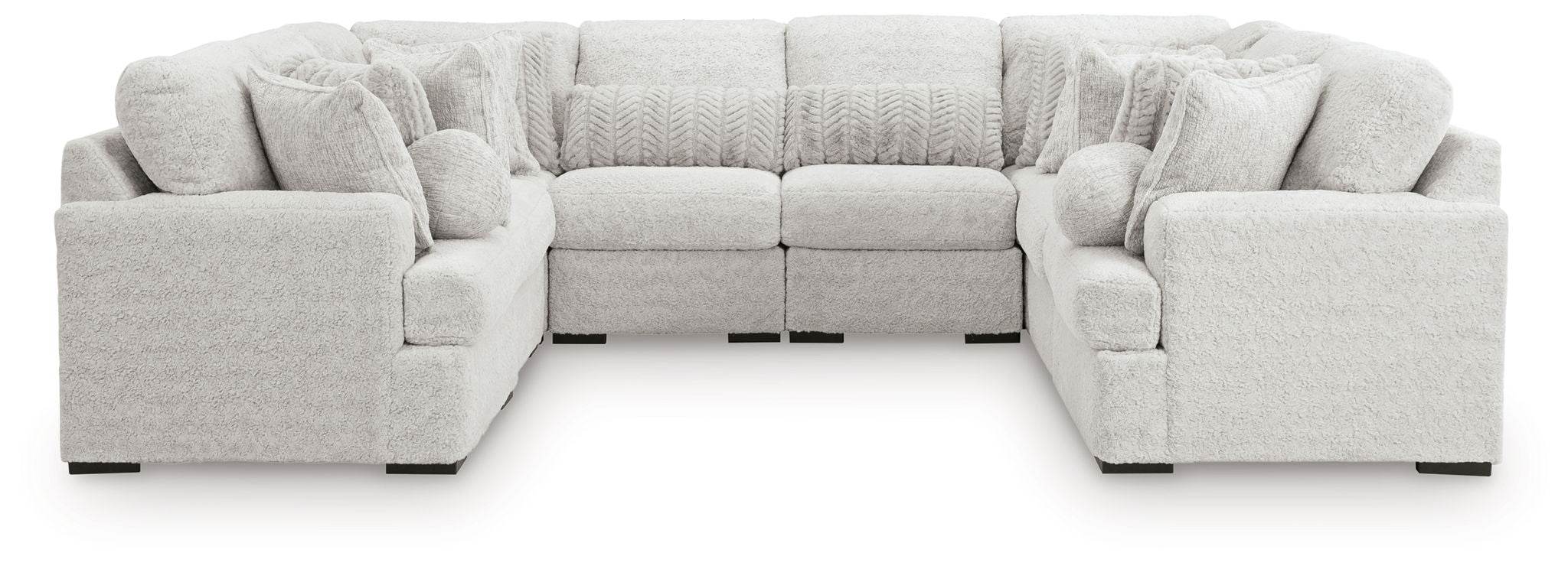 Cuddle Plush Double-Chaise Sectional-Stationary Sectionals-DECOROLALA