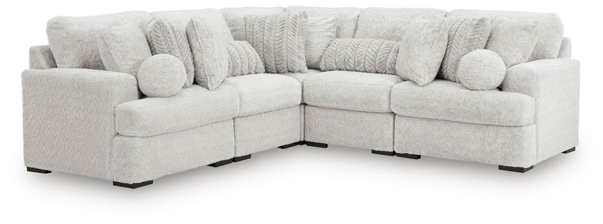 Cuddle Plush Double-Chaise Sectional-Stationary Sectionals-DECOROLALA
