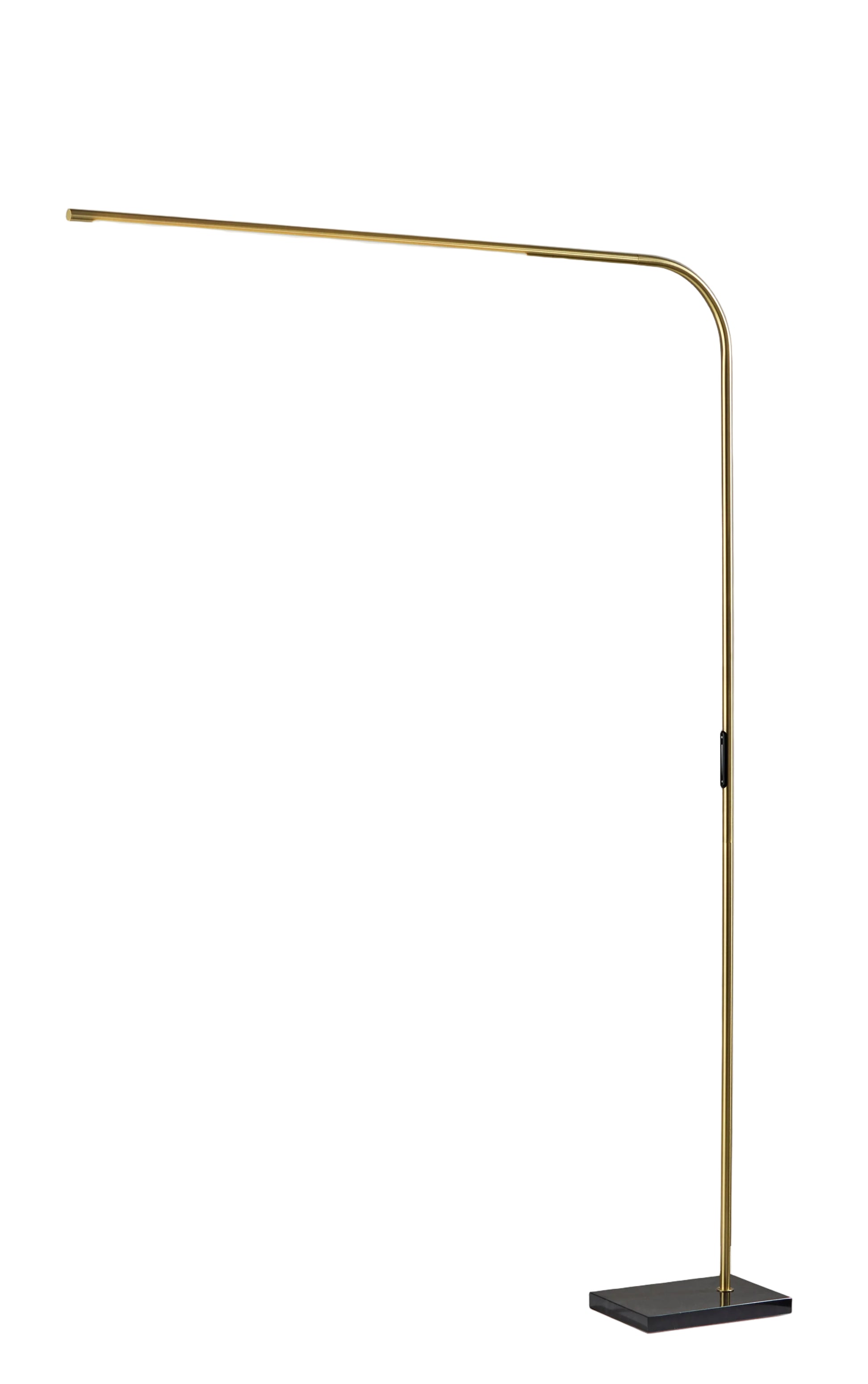 Cullen LED Arc Lamp - Black Marble 74"-Lighting-DECOROLALA