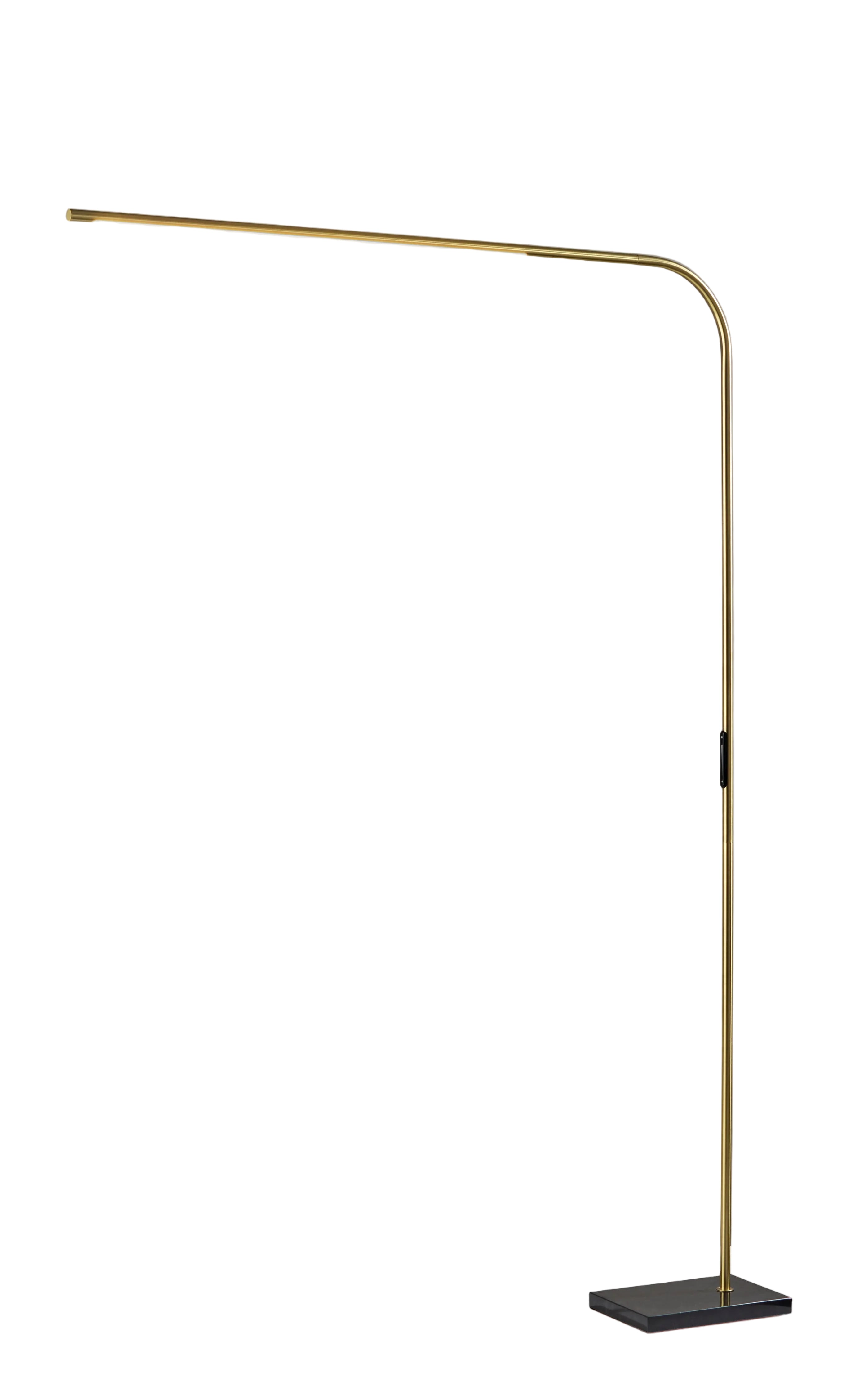 Cullen LED Arc Lamp - Black Marble 74"-Lighting-DECOROLALA