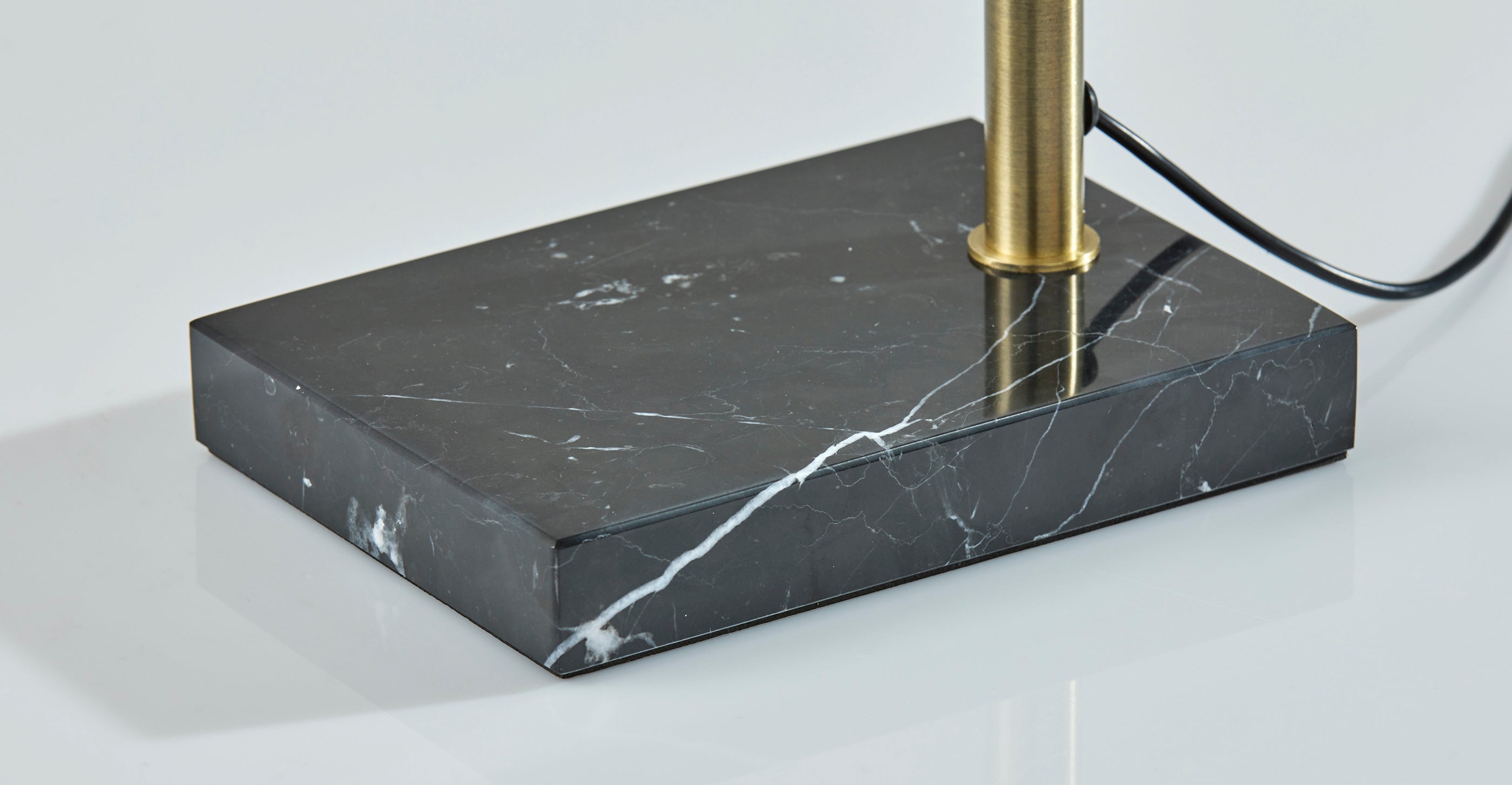Cullen LED Desk Lamp - Black Marble 24" Dimmer-Lighting-DECOROLALA
