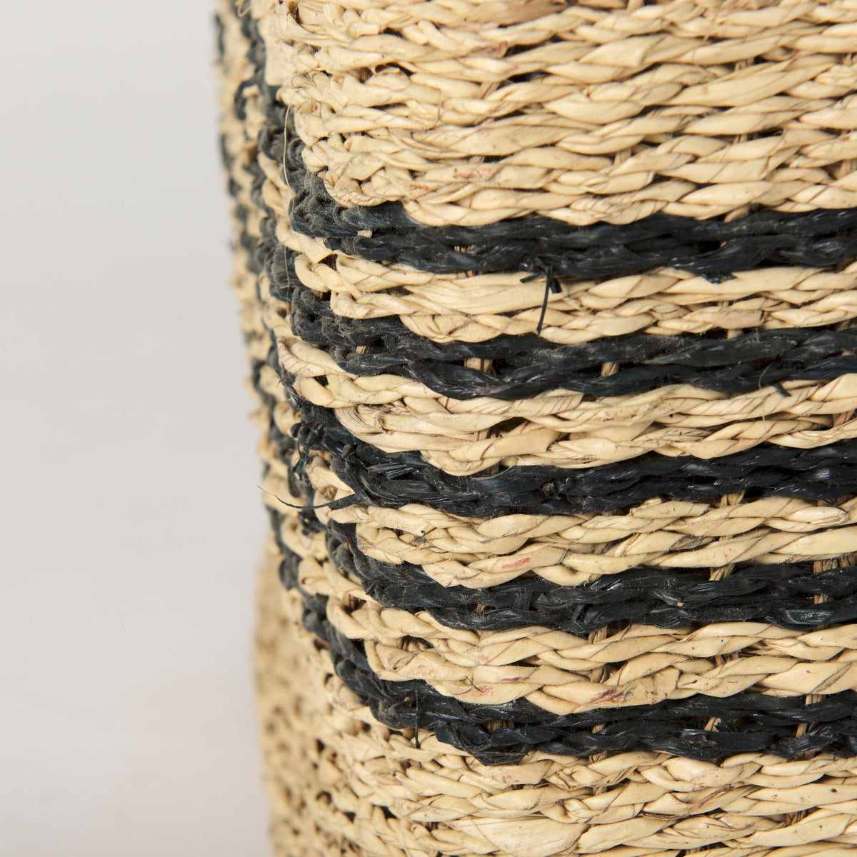 Cullen Square Seagrass Baskets - Set of 3 Grey-Decorative Baskets-DECOROLALA