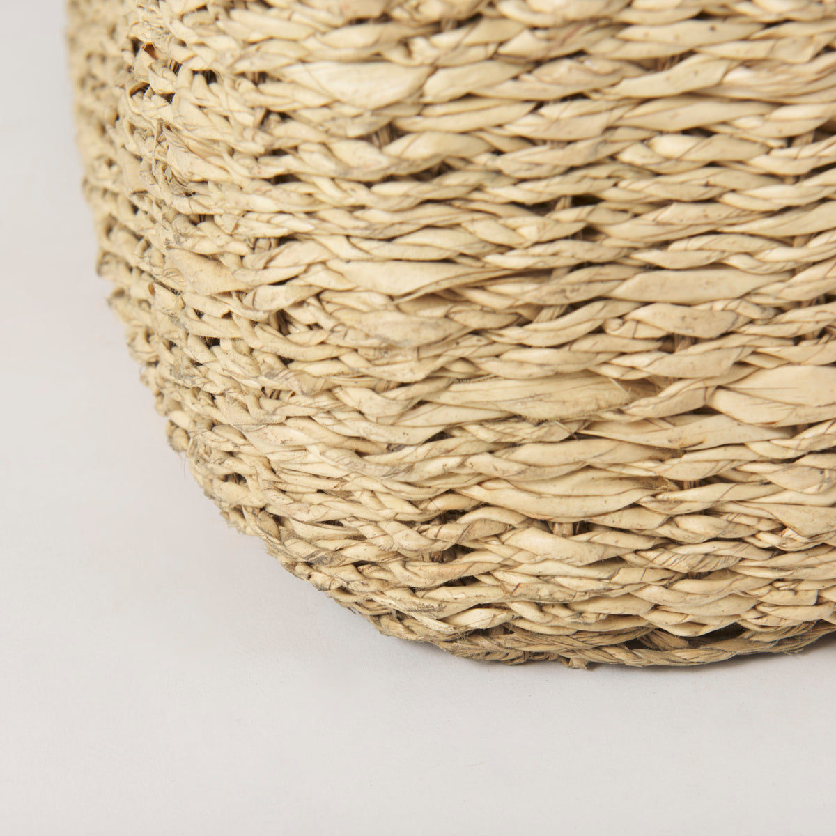 Cullen Square Seagrass Baskets - Set of 3 Grey-Decorative Baskets-DECOROLALA