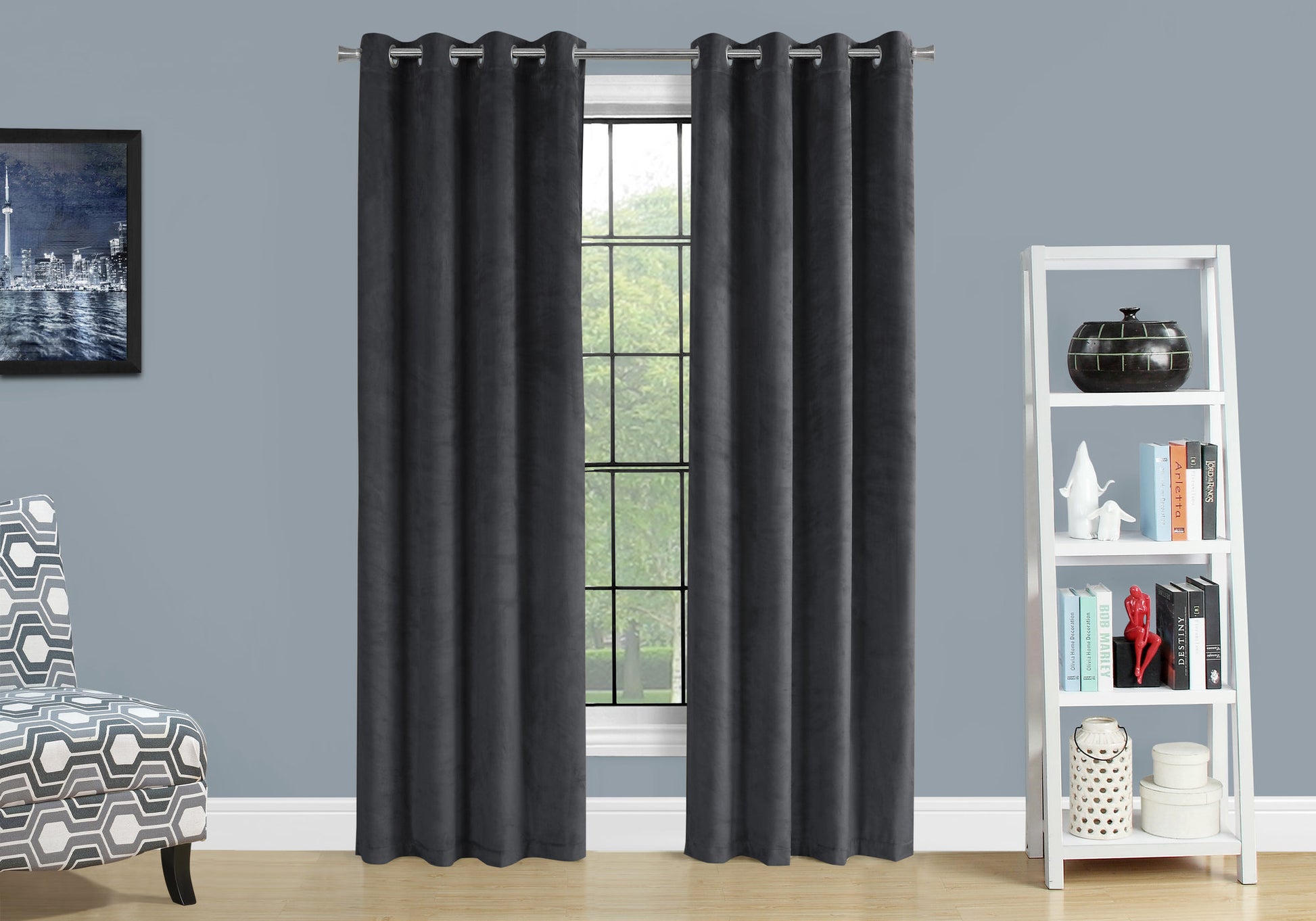Curtain Panel - 2pcs / 52"W X 84"H Beige Room Darkening-Curtain-DECOROLALA