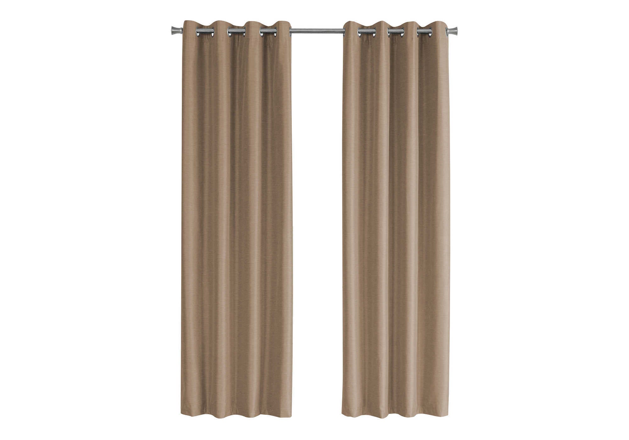 Curtain Panel - 2pcs / 52"W X 84"H Silver Solid Blackout-Curtain-DECOROLALA