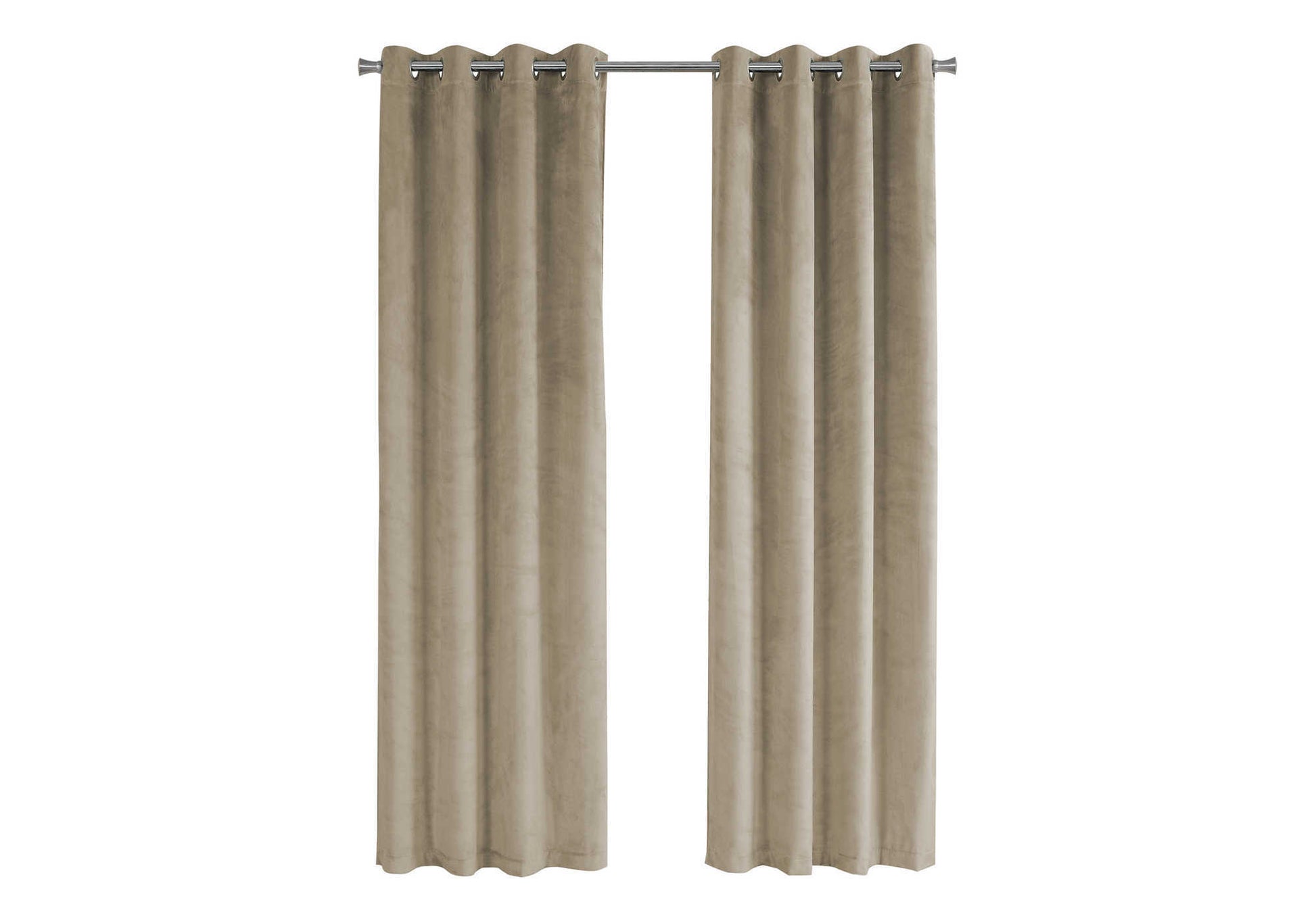 Curtain Panel - 2pcs / 52"W X 95"H Beige Room Darkening-Curtain-DECOROLALA