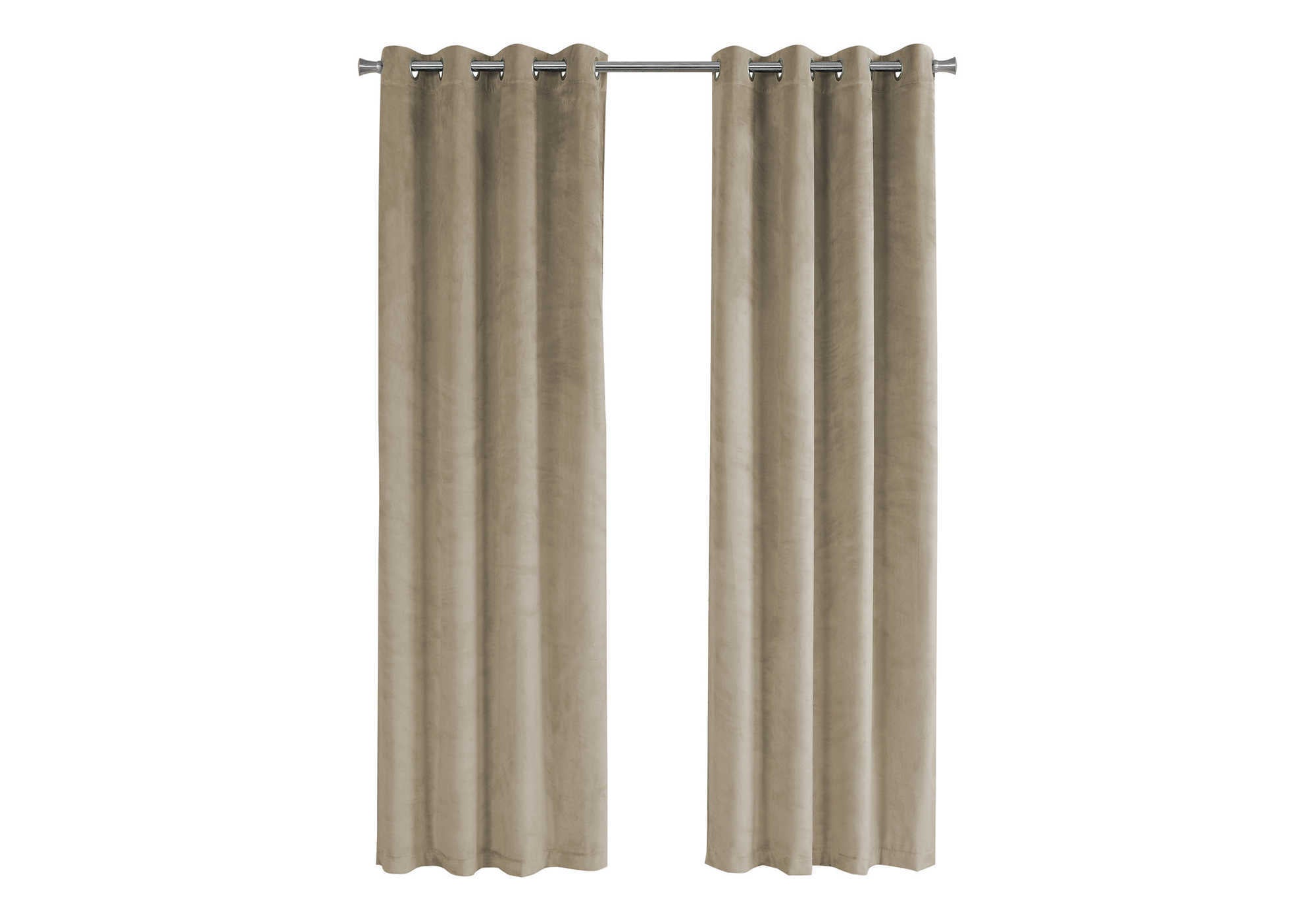 Curtain Panel - 2pcs / 52"W X 95"H Beige Room Darkening-Curtain-DECOROLALA