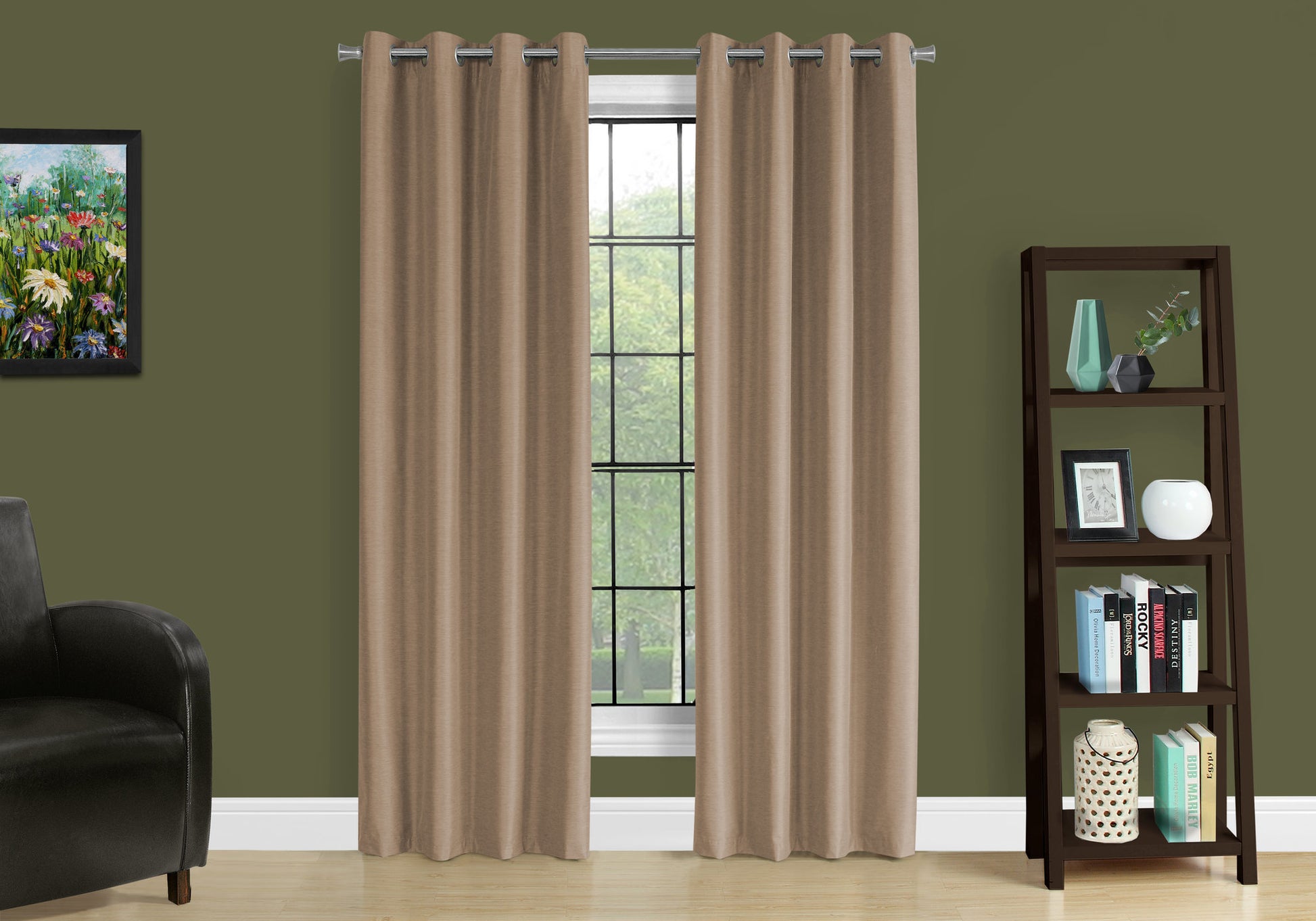 Curtain Panel - 2pcs / 52"W X 95"H Silver Solid Blackout-Curtain-DECOROLALA
