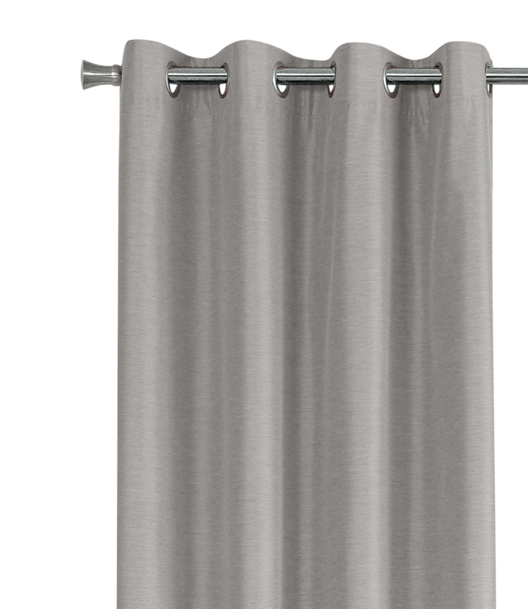 Curtain Panel - 2pcs / 52"W X 95"H Silver Solid Blackout-Curtain-DECOROLALA