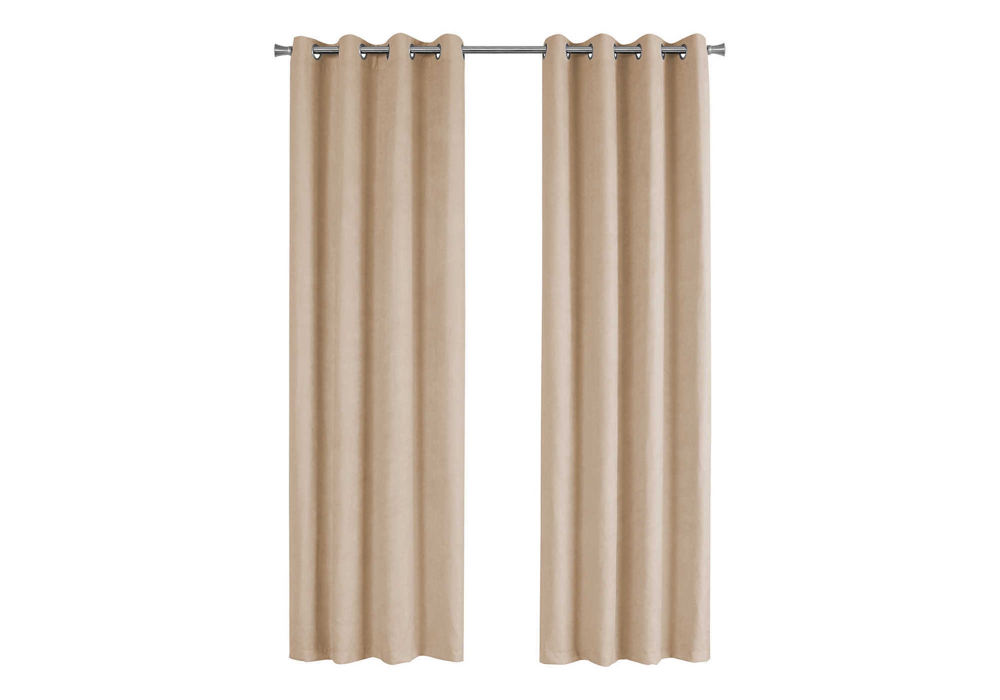Curtain Panel - 2pcs / 54"W X 84"H Beige Room Darkening-Curtain-DECOROLALA