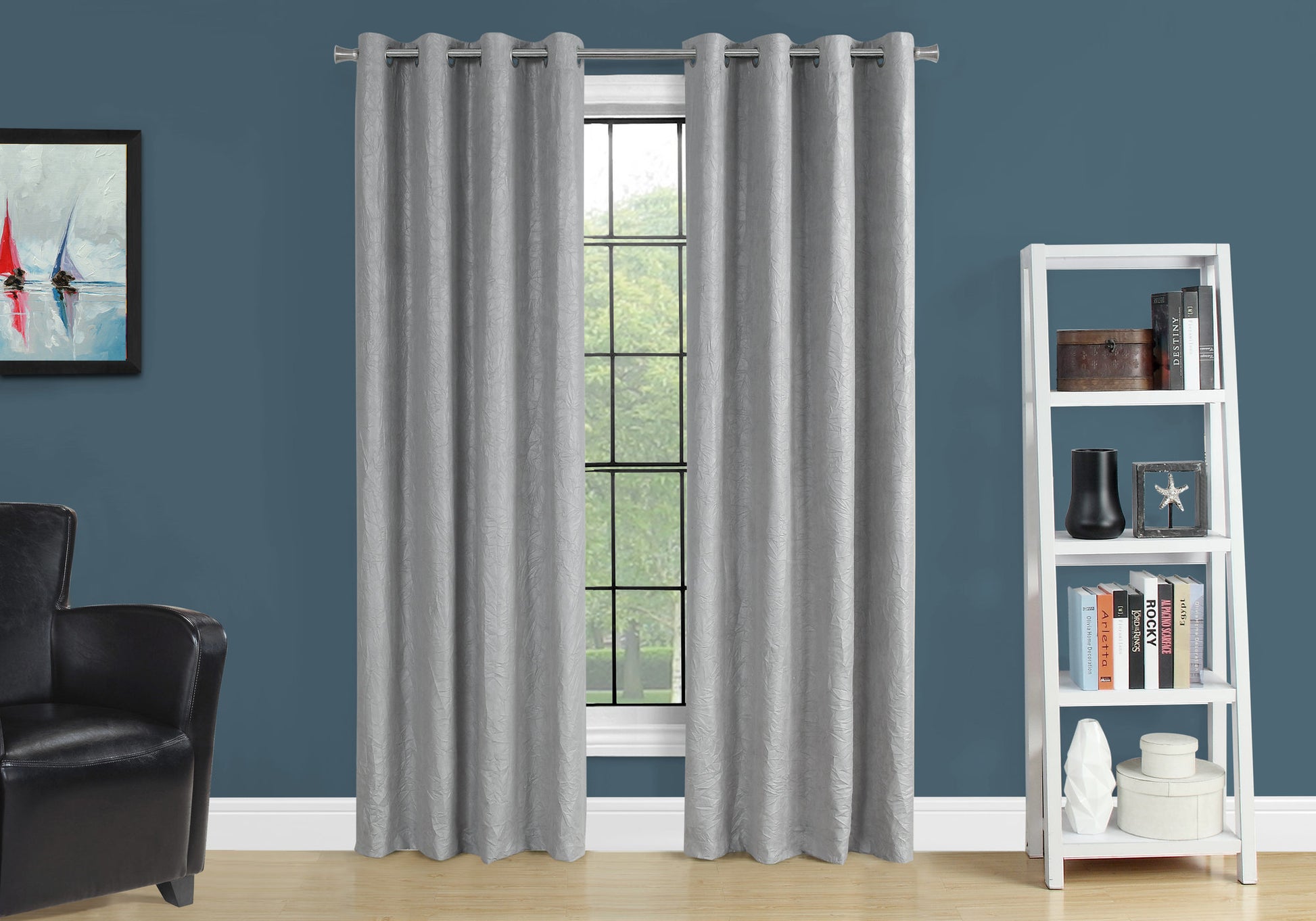 Curtain Panel Set 2pc 52"W x 95"H Ivory Room Darkening-Curtain-DECOROLALA