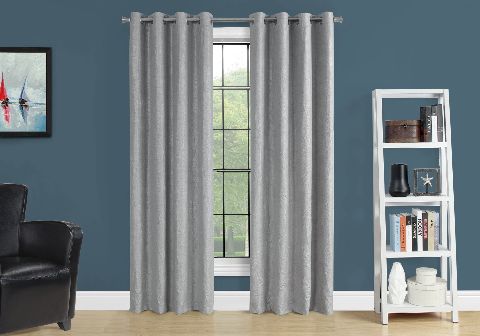 Curtain Panel Set 2pc 52"W x 95"H Ivory Room Darkening-Curtain-DECOROLALA