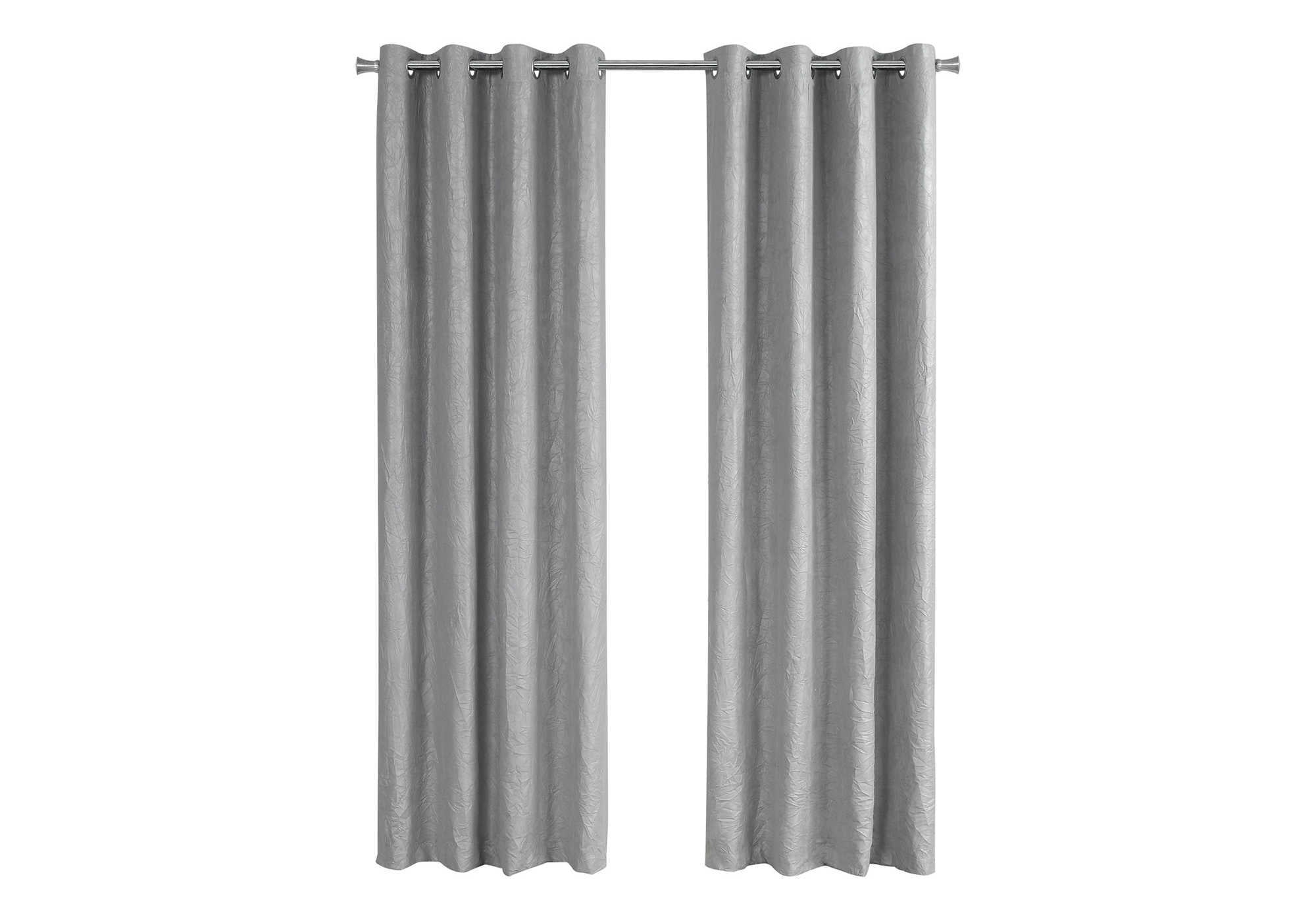 Curtain Panel Set 2pc 52"W x 95"H Ivory Room Darkening-Curtain-DECOROLALA