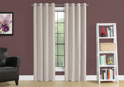 Curtain Panel Set 2pc 52"W x 95"H Ivory Room Darkening-Curtain-DECOROLALA