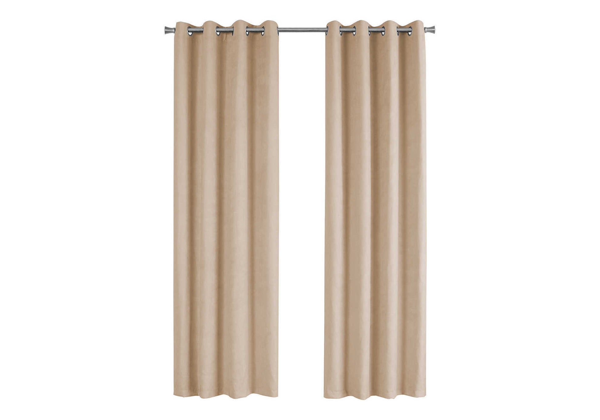 Curtain Panel Set 2pc 54"W x 95"H Beige Room Darkening-Curtain-DECOROLALA