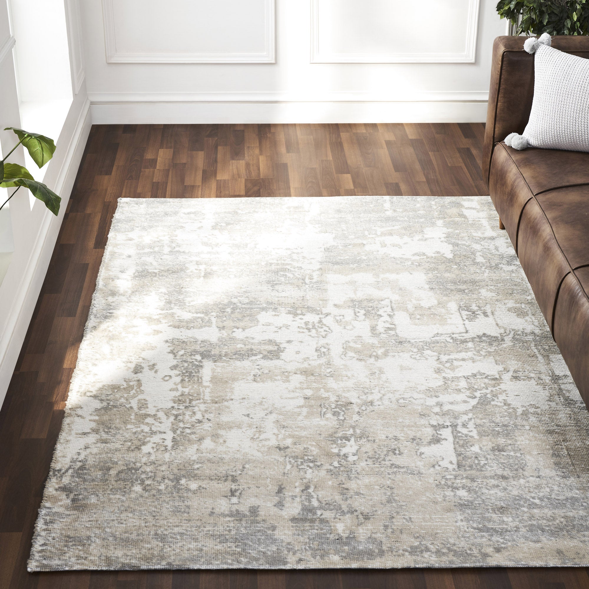 Cusano Indoor Rug Ivory Beige-Indoor Rug-DECOROLALA