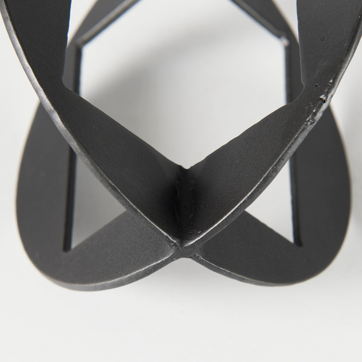 Cusco I Small Geometric Metal Decorative Object - Antiqued Gold-Decorative Objects-DECOROLALA