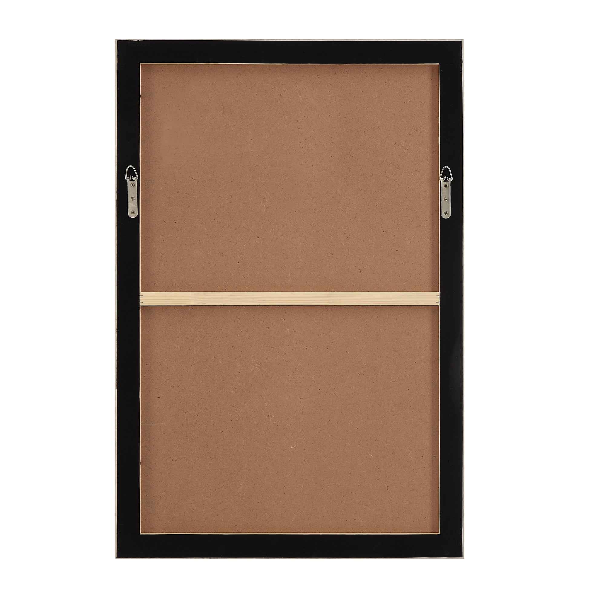 Cybel 24.1" Wide Wall Art with Wood Frame, Walnut-Canvas Art-DECOROLALA