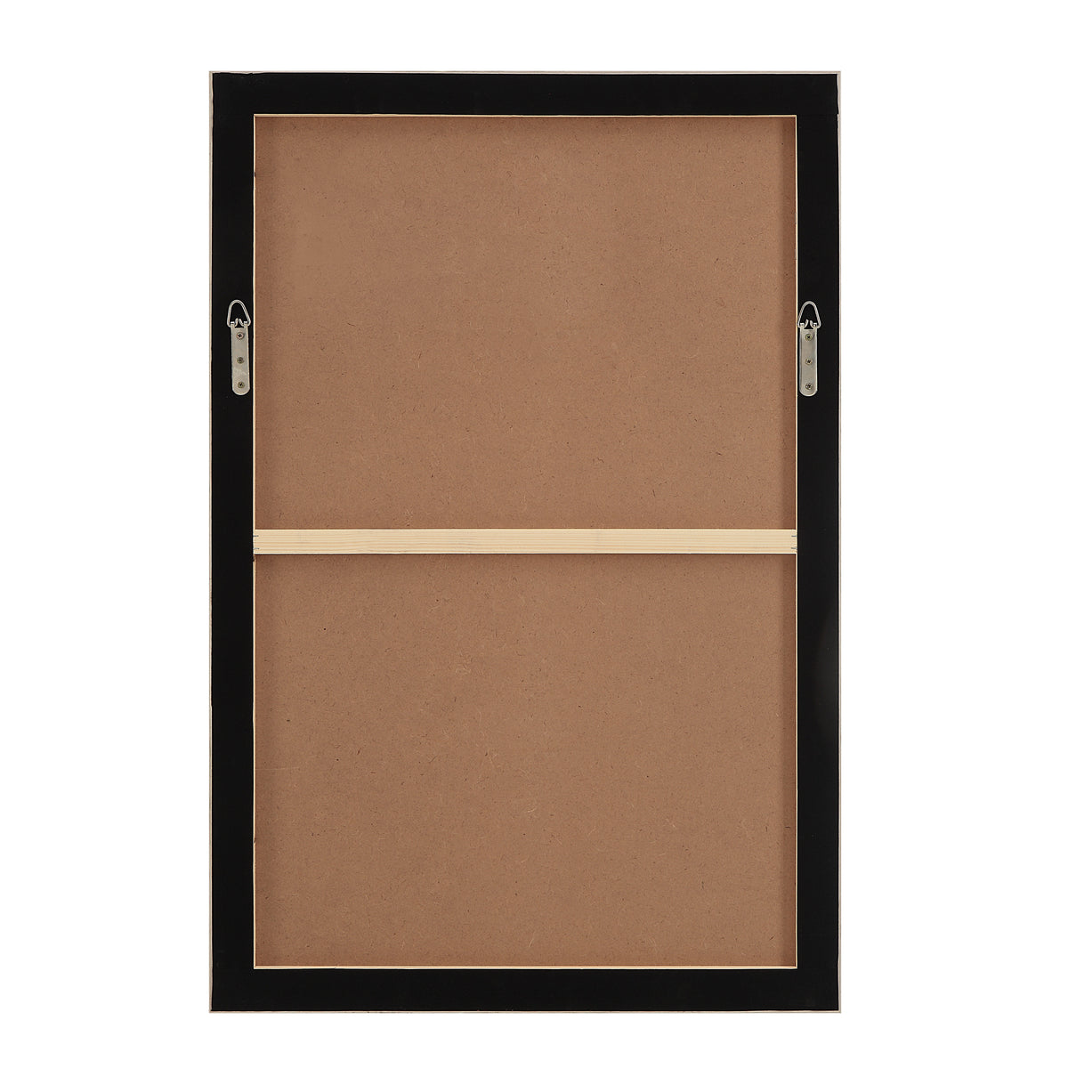 Cybel 24.1" Wide Wall Art with Wood Frame, Walnut-Canvas Prints-DECOROLALA