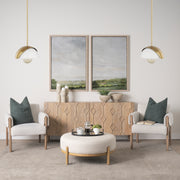 Cybill Brushed Brass w/ White Metal Shade 1-Light Wall Pendant-Pendant Lighting-DECOROLALA