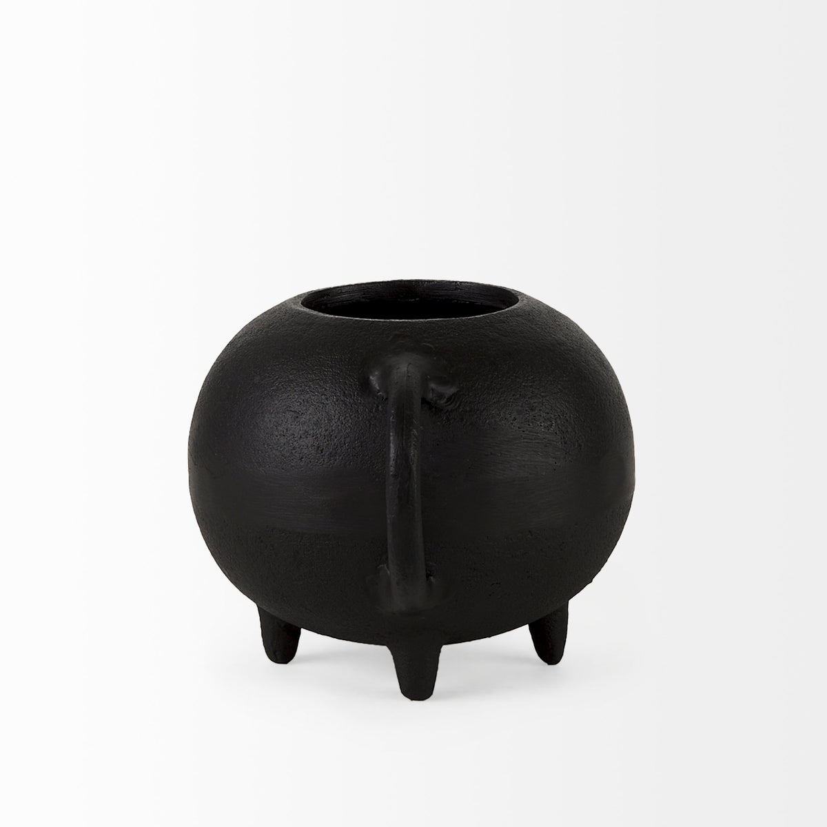 Cyrus Black Spherical Vase Decorative Object-Objects-DECOROLALA