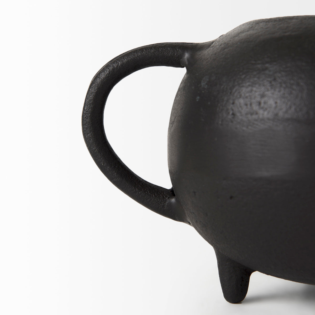 Cyrus Black Spherical Vase Decorative Object-Objects-DECOROLALA