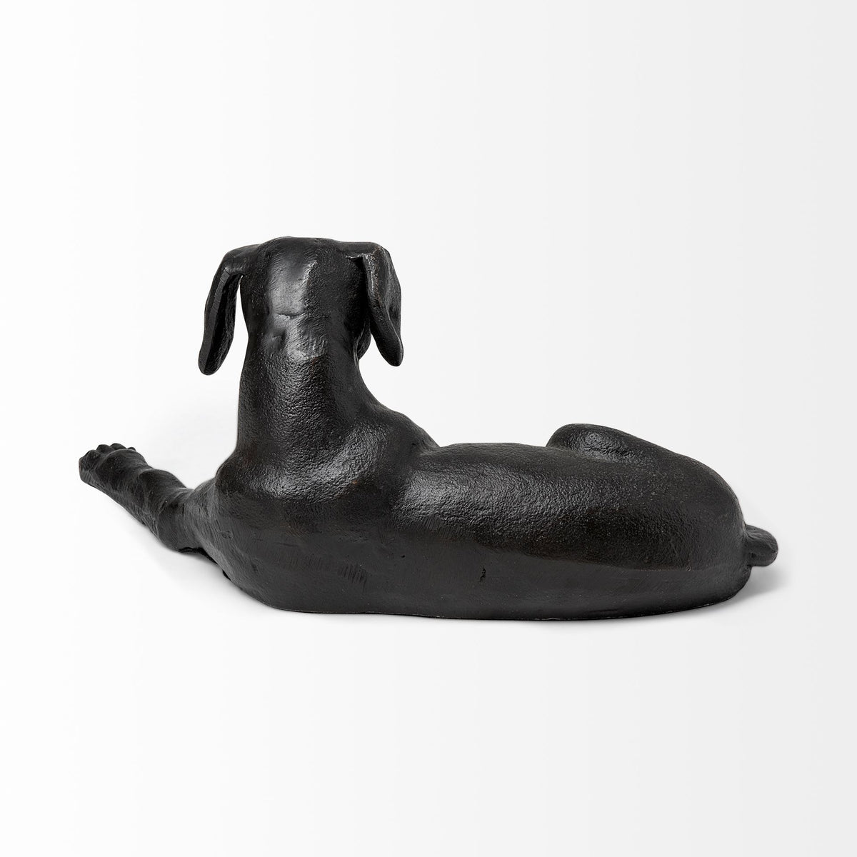 Czar 11L x 7W Black Metal Labrador Retriever-Objects-DECOROLALA