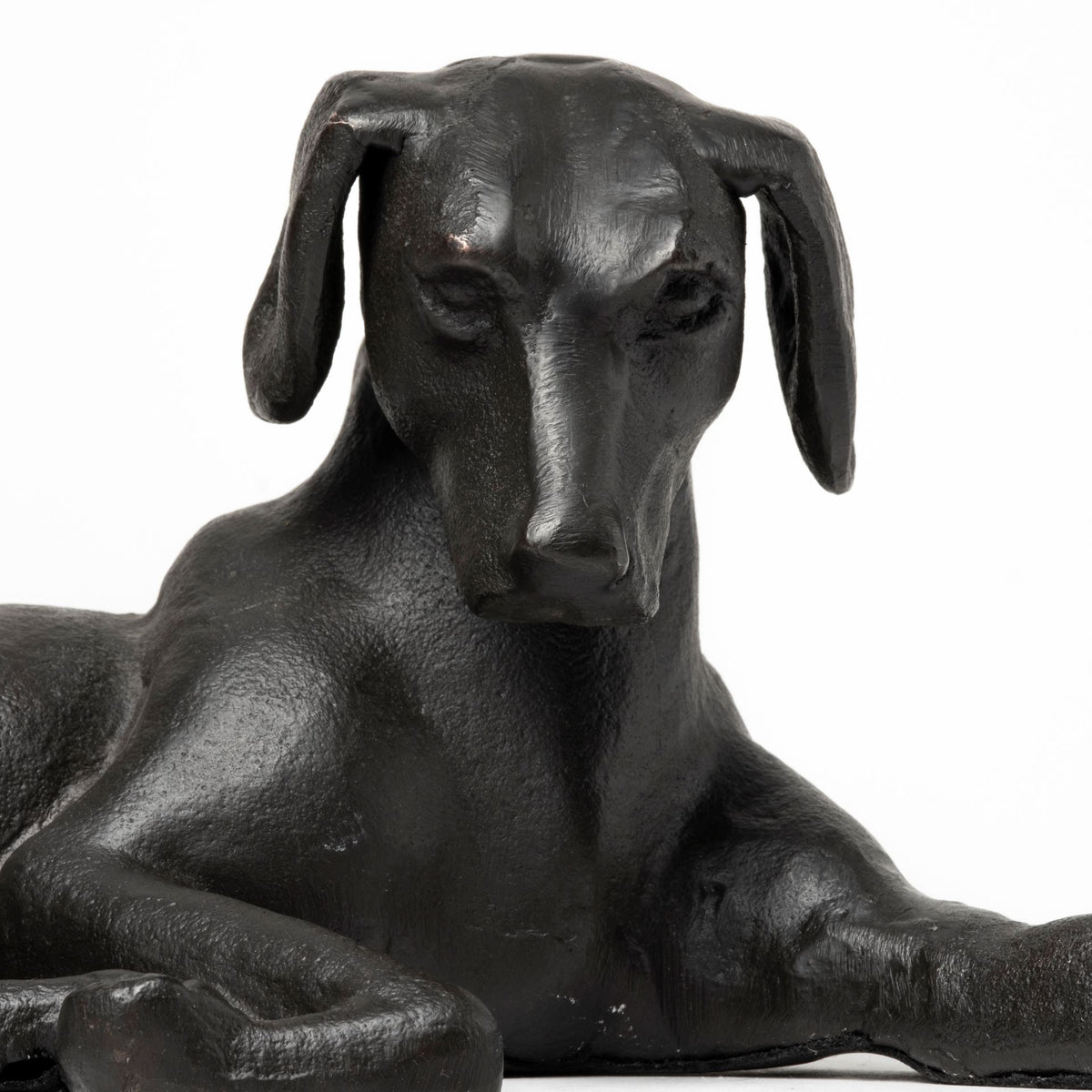 Czar 11L x 7W Black Metal Labrador Retriever-Objects-DECOROLALA