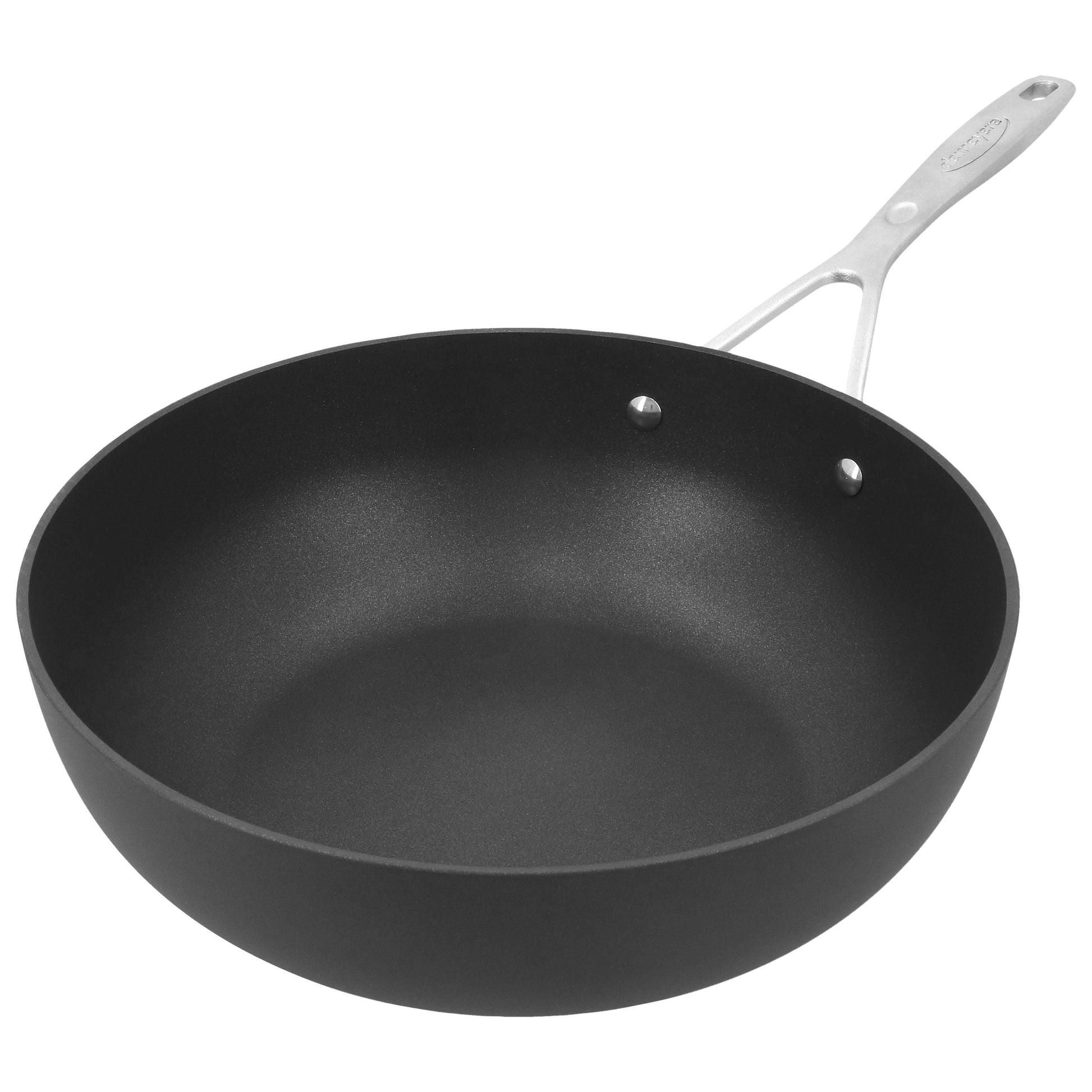 DEMEYERE Alu Industry 3 28 cm / 11 inch Aluminum Wok Flat Bottom-Wok-DECOROLALA