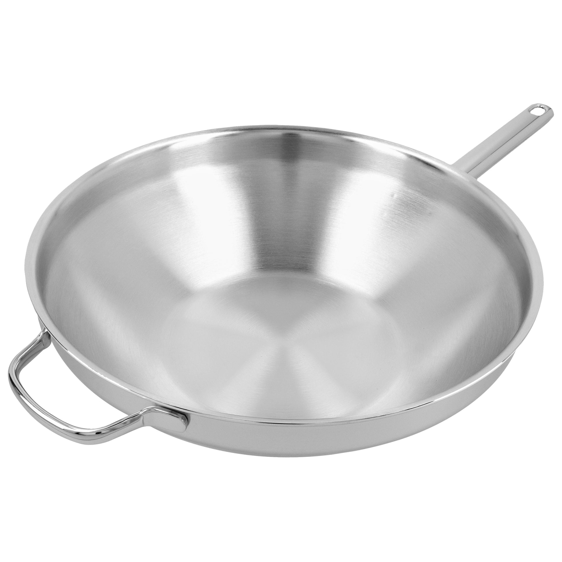 DEMEYERE Apollo 7 32 cm / 12.5 inch 18/10 Stainless Steel Wok Flat Bottom-Wok-DECOROLALA