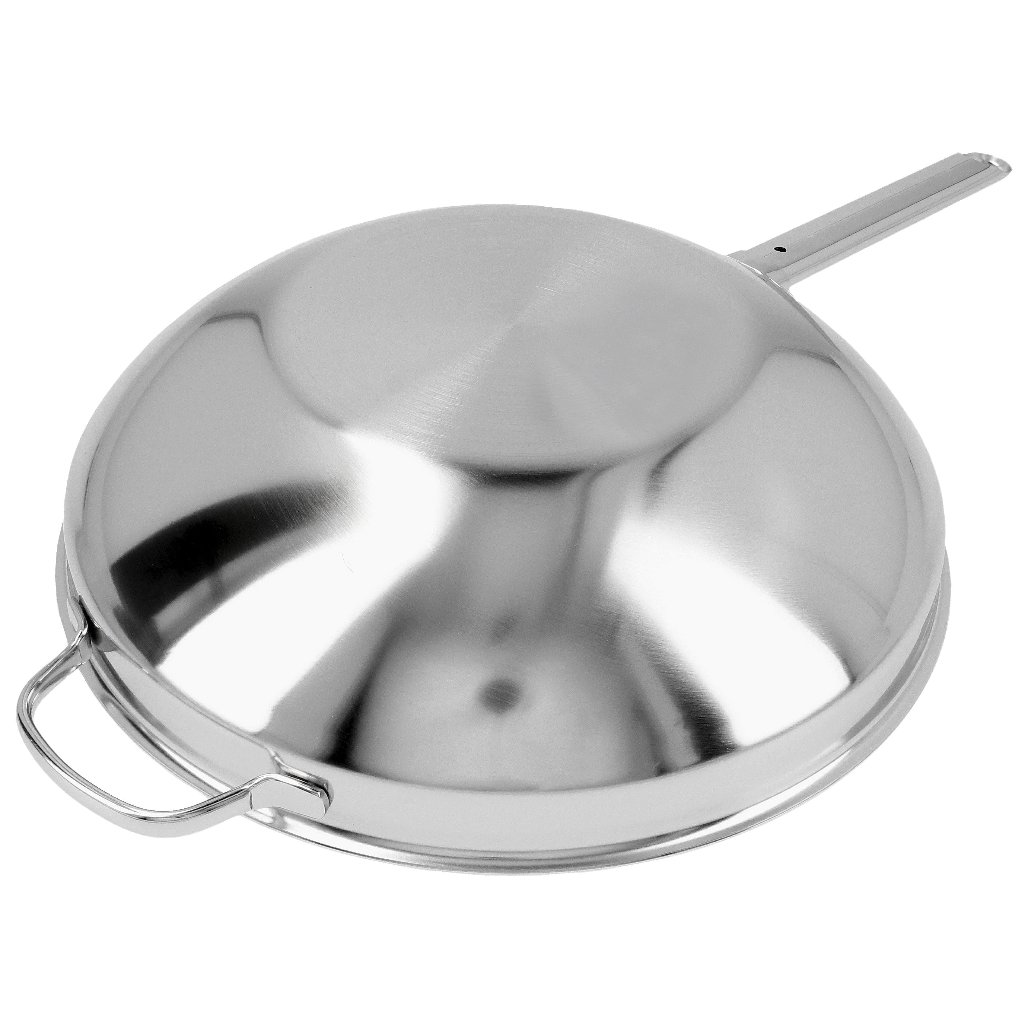 DEMEYERE Apollo 7 32 cm / 12.5 inch 18/10 Stainless Steel Wok Flat Bottom-Wok-DECOROLALA