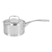 DEMEYERE Atlantis 7 1.5 L 18/10 Stainless Steel Round Sauce Pan With Lid, Silver-Saucepan-DECOROLALA