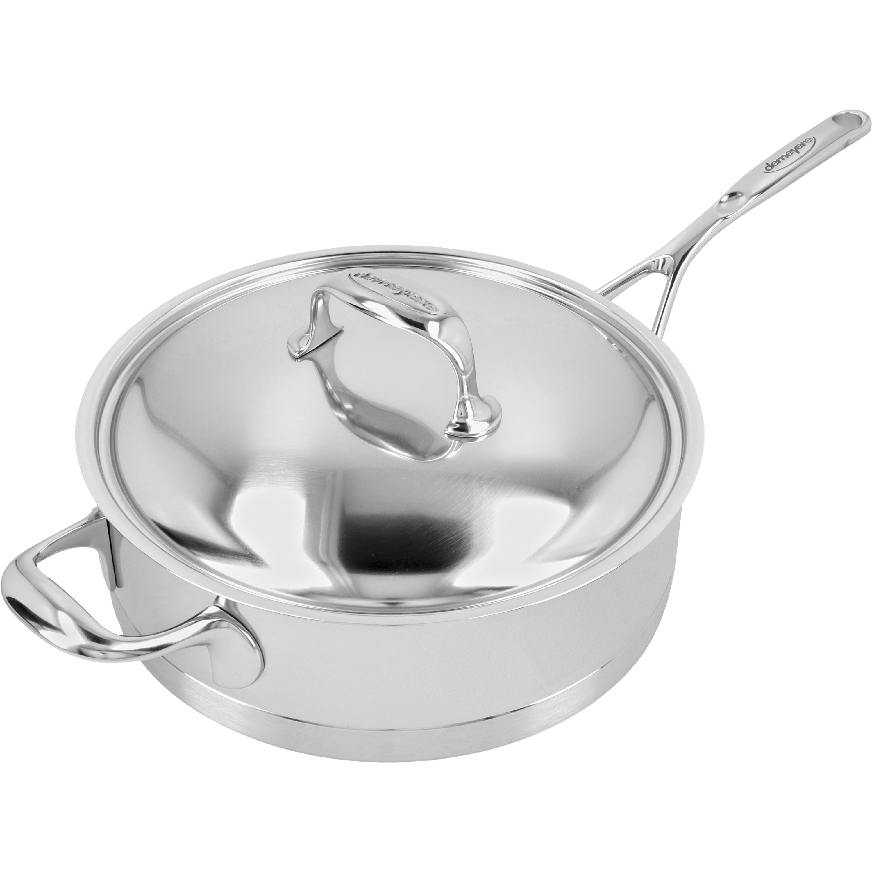 DEMEYERE Atlantis 7 28 cm 18/10 Stainless Steel Saute Pan With Lid-Saucepan-DECOROLALA