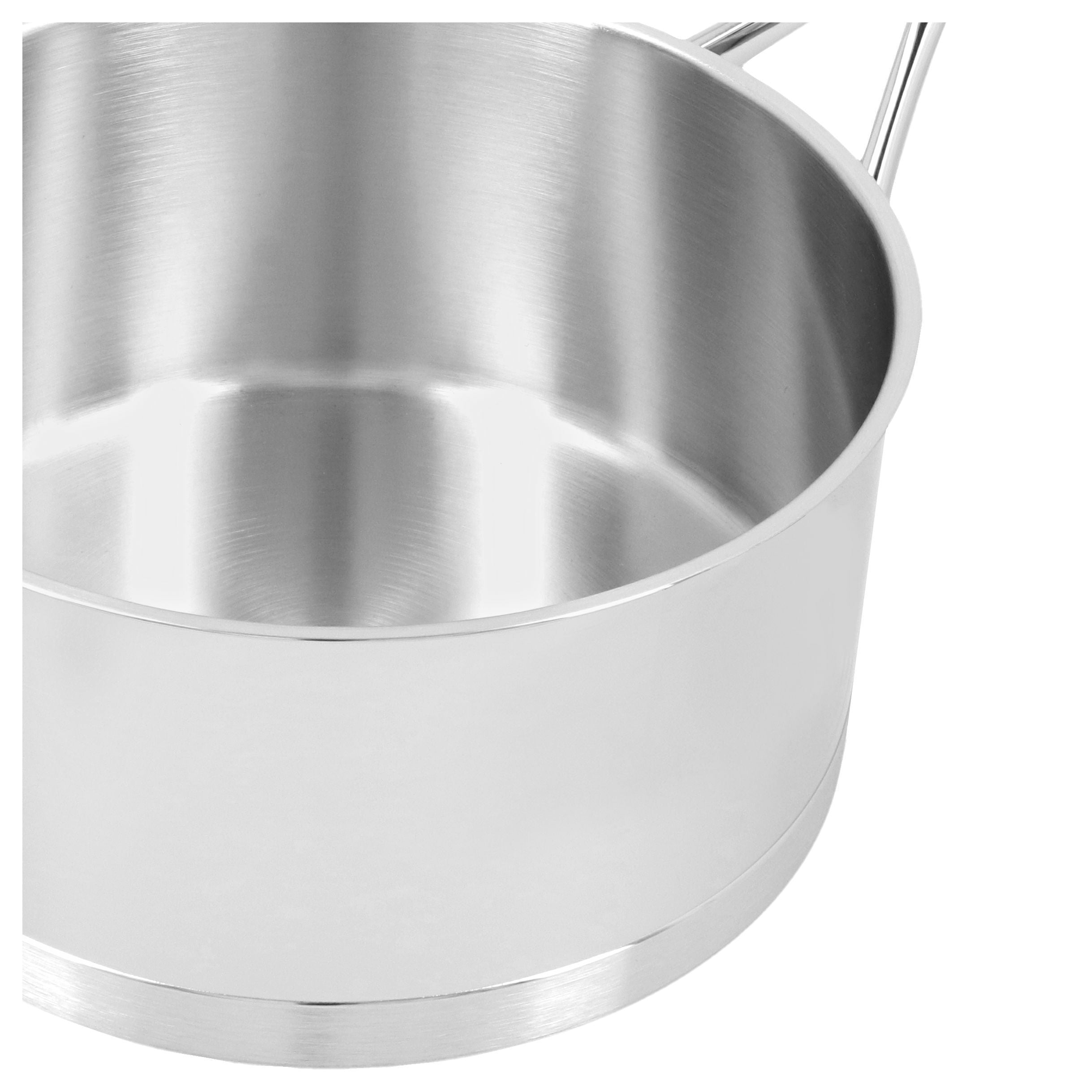 DEMEYERE Atlantis 7 3 L 18/10 Stainless Steel Round Sauce Pan With Lid, Silver-Saucepan-DECOROLALA