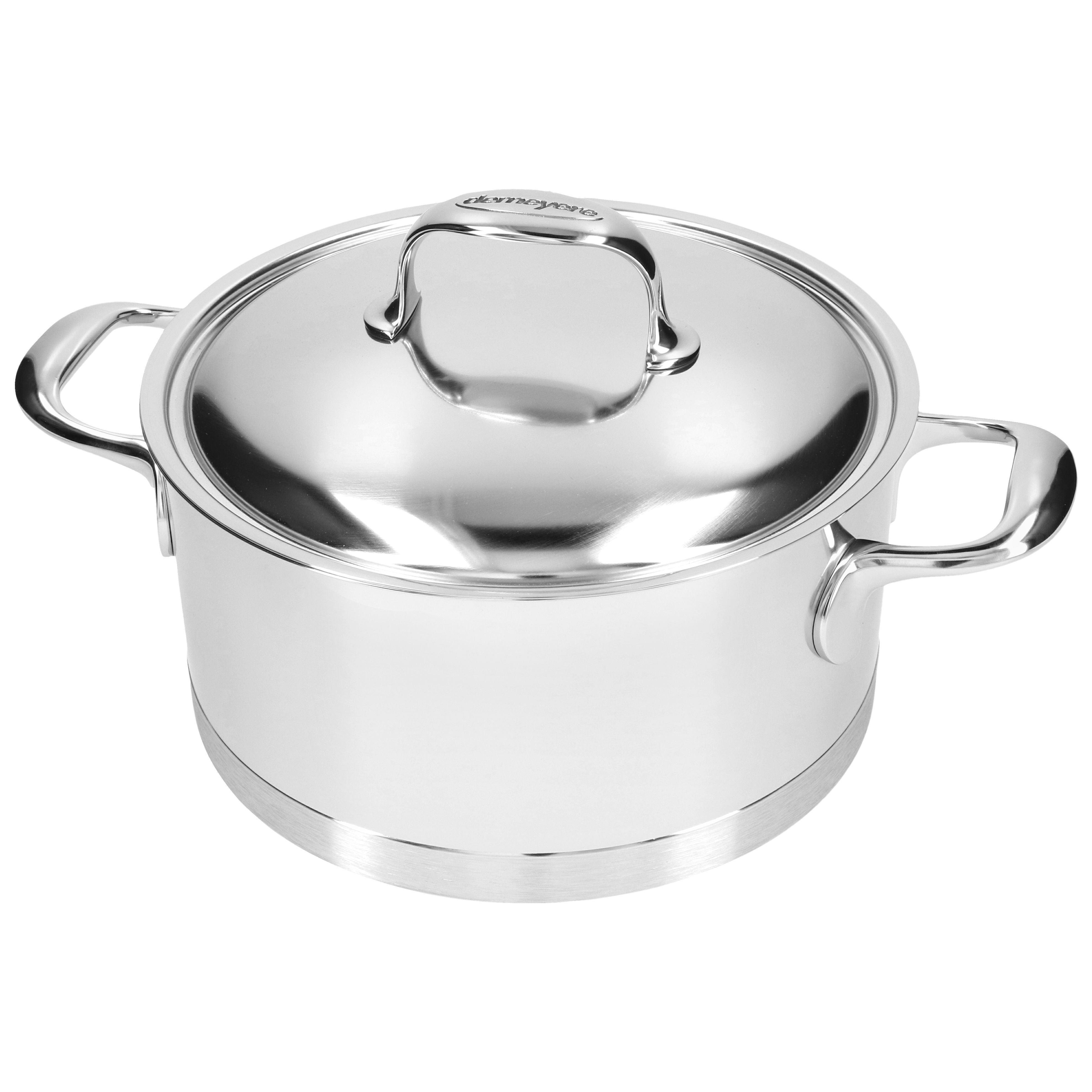 DEMEYERE Atlantis 7 4L Stew Pot with Lid - 18/10 Steel-Cookware-DECOROLALA