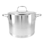 DEMEYERE Atlantis 7 8L Stock Pot With Lid - Stainless Steel-Stock Pot-DECOROLALA
