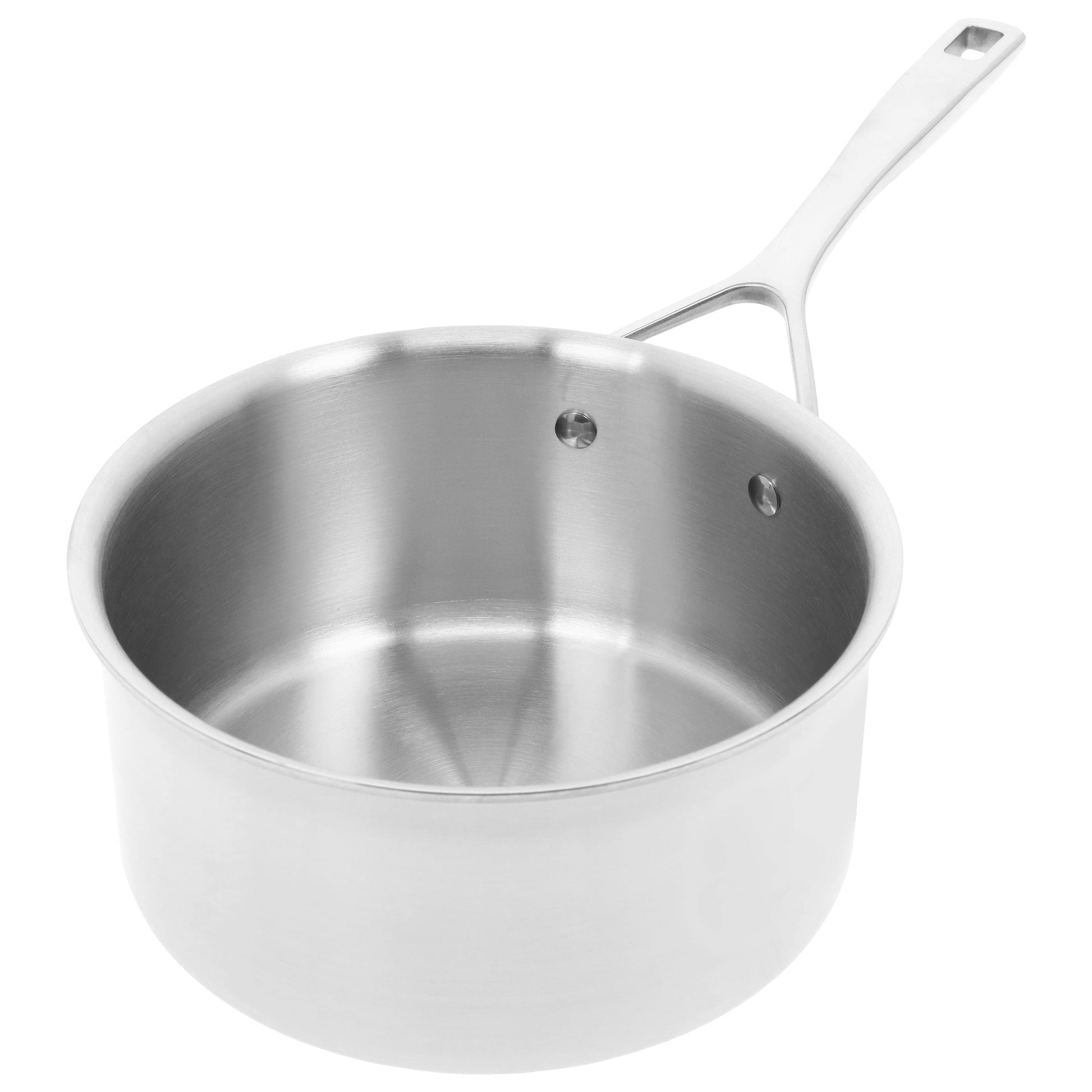 DEMEYERE Essential 5 1.4 L 18/10 Stainless Steel Round Sauce Pan, Silver-Saucepan-DECOROLALA