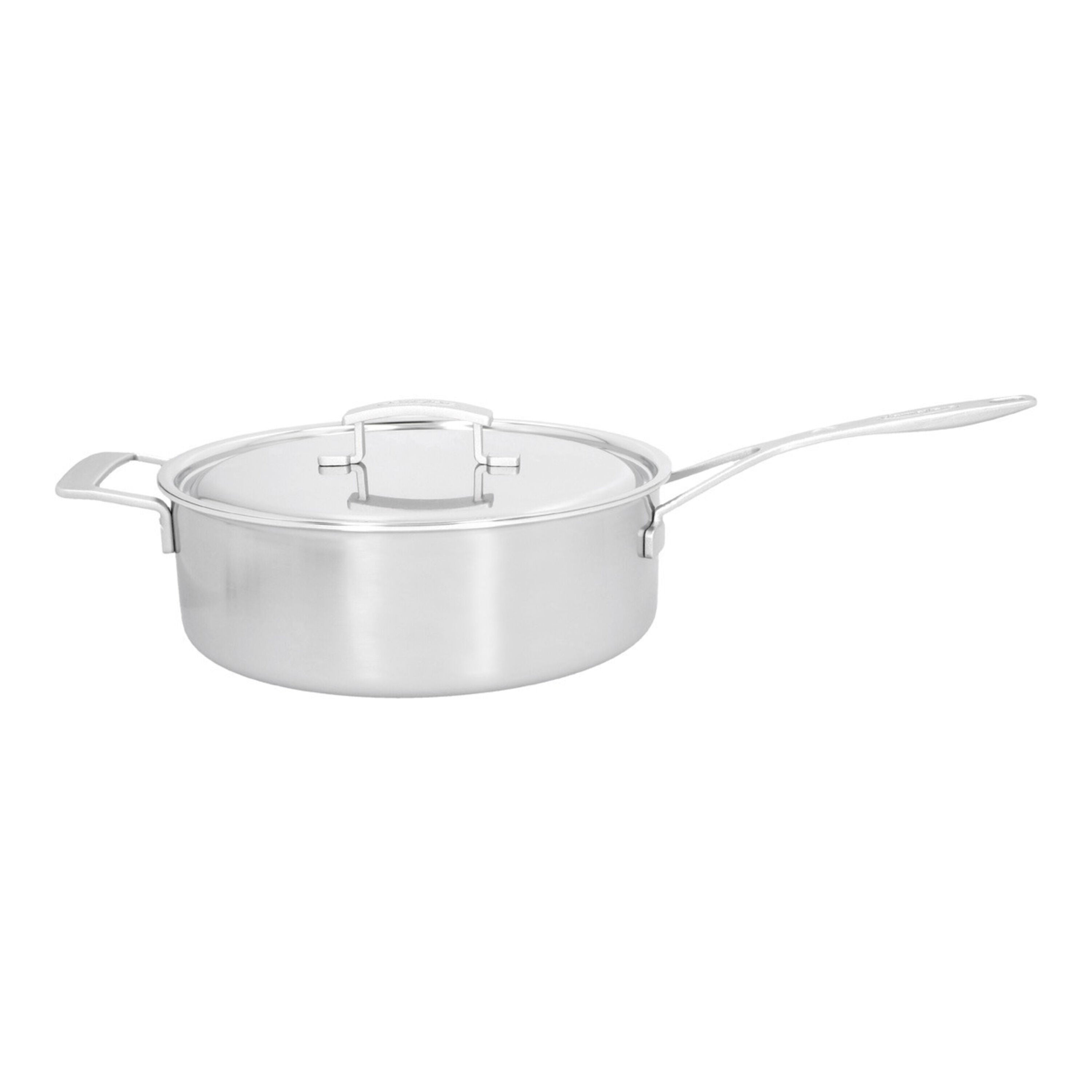 DEMEYERE Industry 5 28 cm 18/10 Stainless Steel Saute Pan With Lid-Saucepan-DECOROLALA