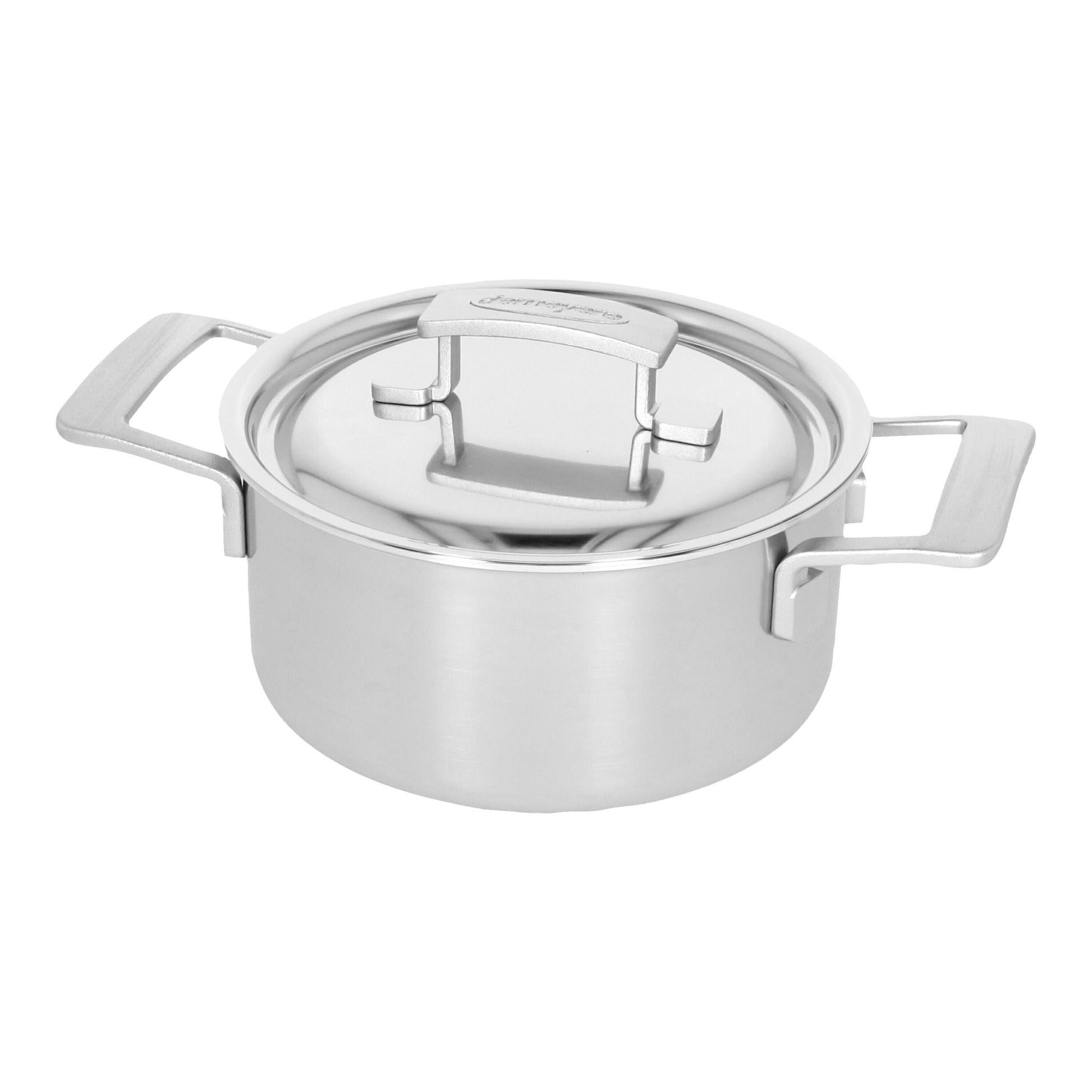 DEMEYERE Industry 5 2.2 L 18/10 Stainless Steel Stew Pot With Lid-Cookware-DECOROLALA