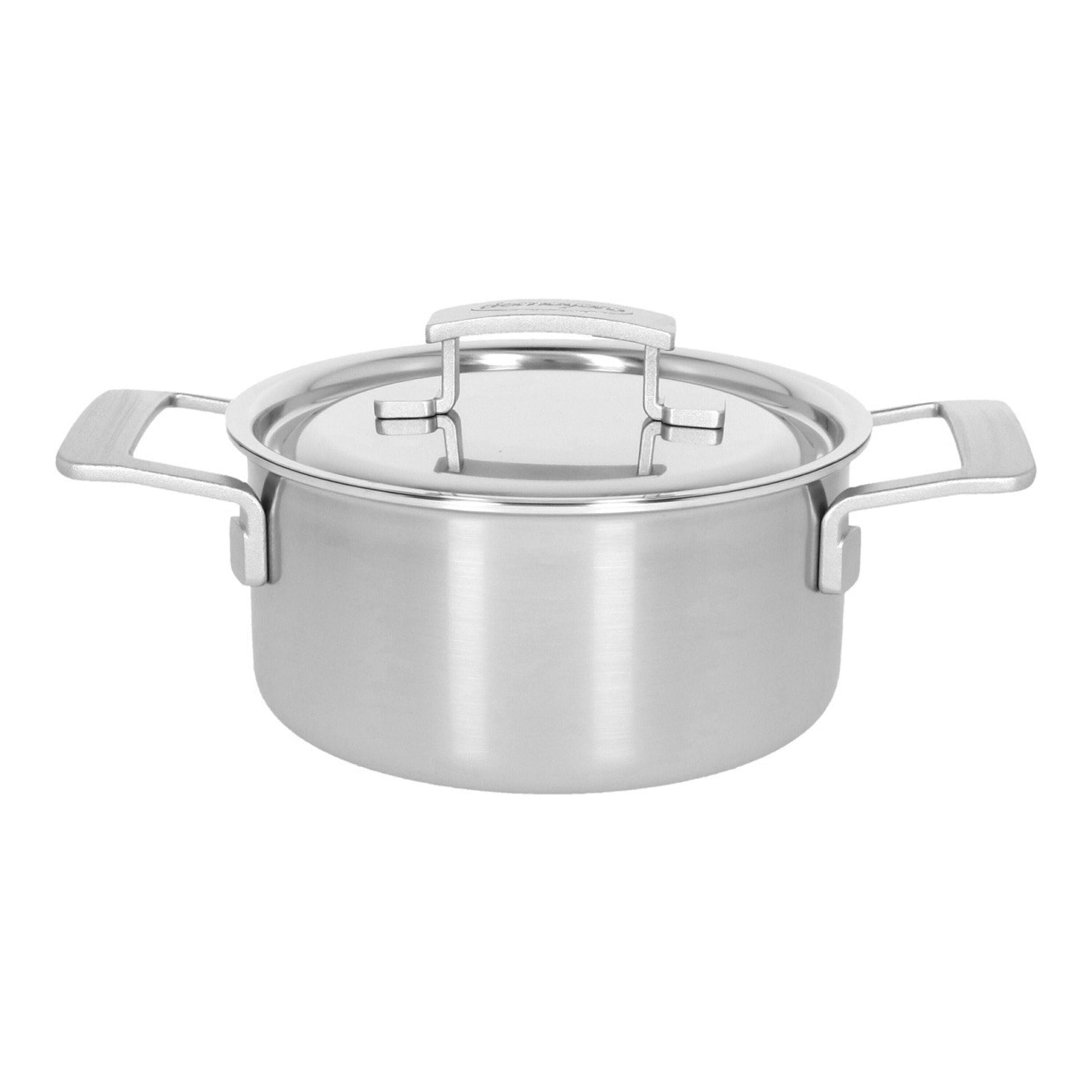 DEMEYERE Industry 5 2.2 L 18/10 Stainless Steel Stew Pot With Lid-Cookware-DECOROLALA
