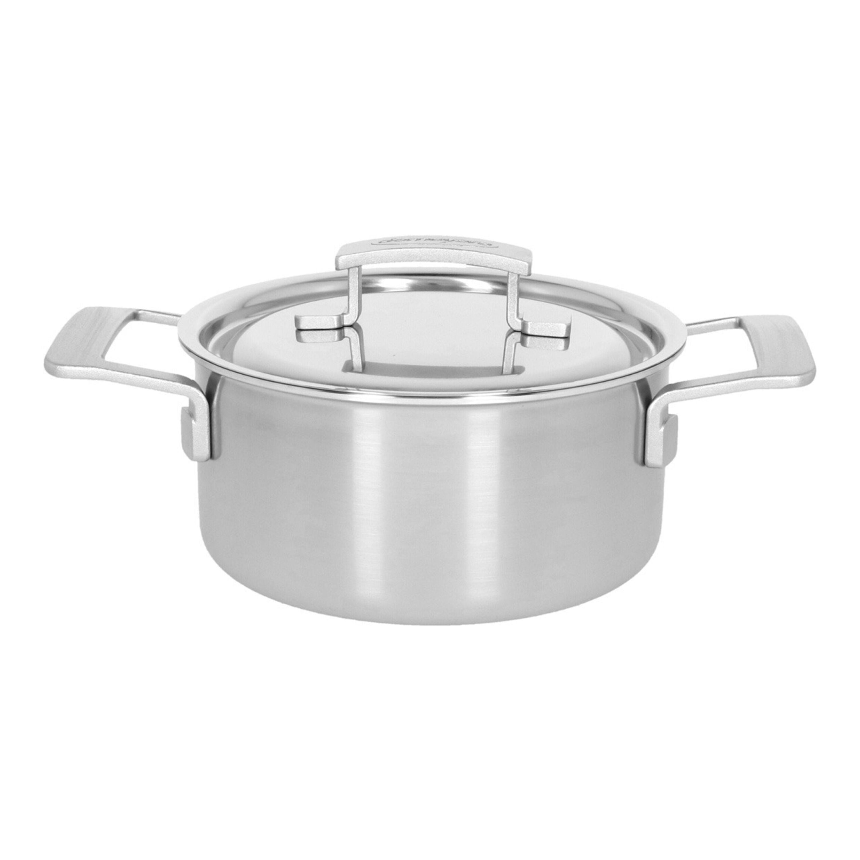 DEMEYERE Industry 5 2.2 L 18/10 Stainless Steel Stew Pot With Lid-Cookware-DECOROLALA